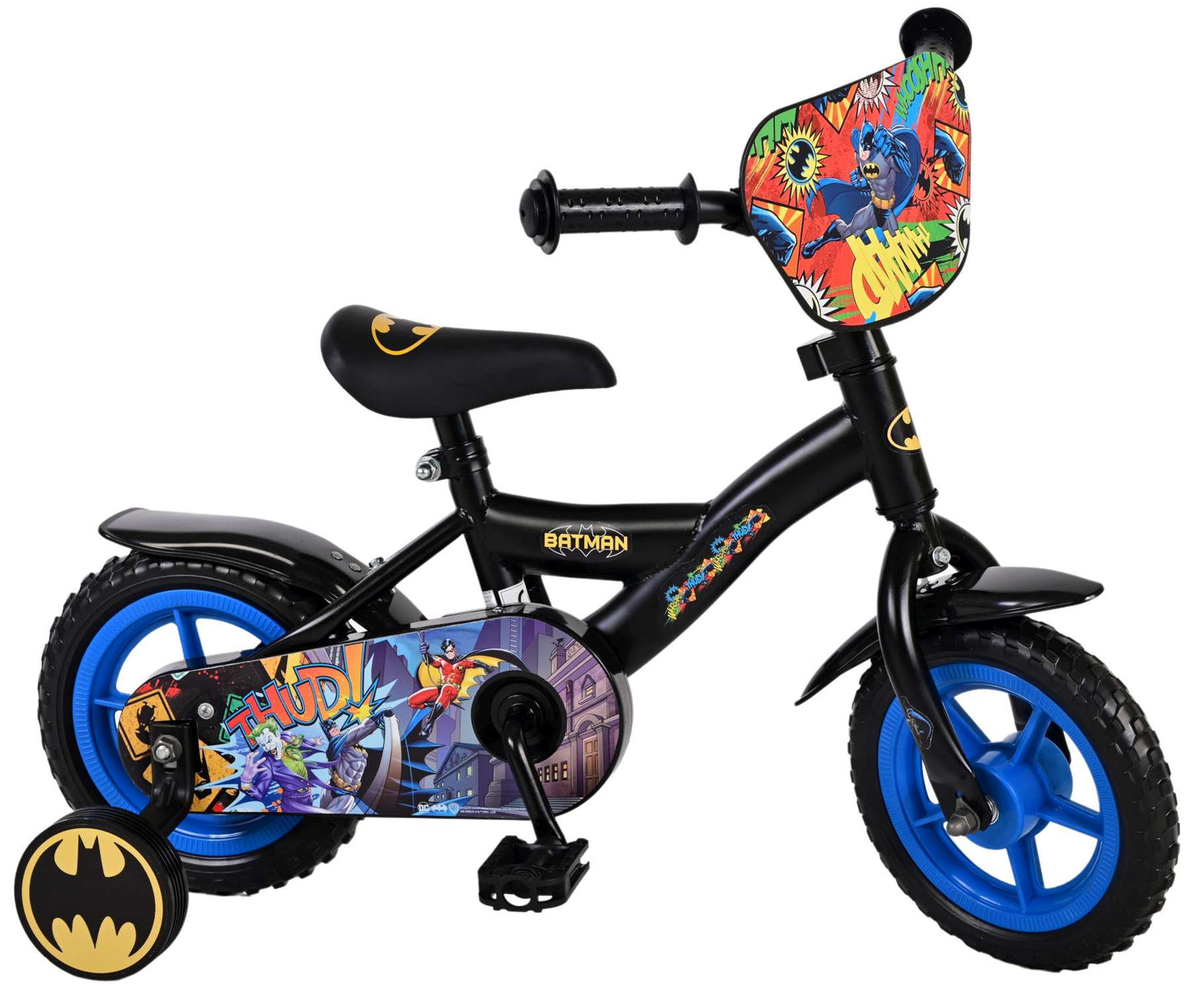 Batman Kinderfiets - Jongens - 10 inch - Zwart - Doortrapper