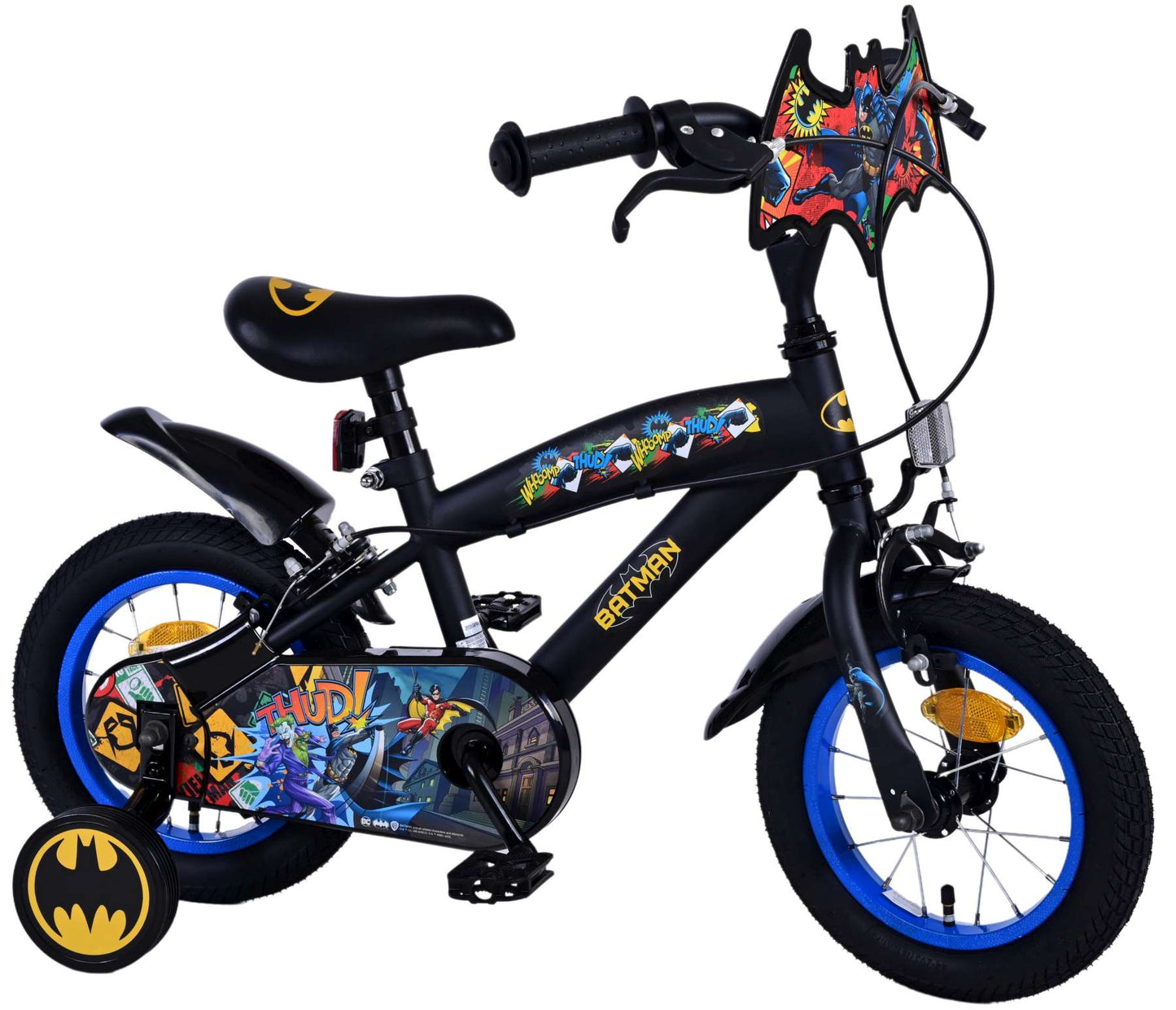 Batman Kinderfiets - Jongens - 12 inch - Zwart - Twee handremmen