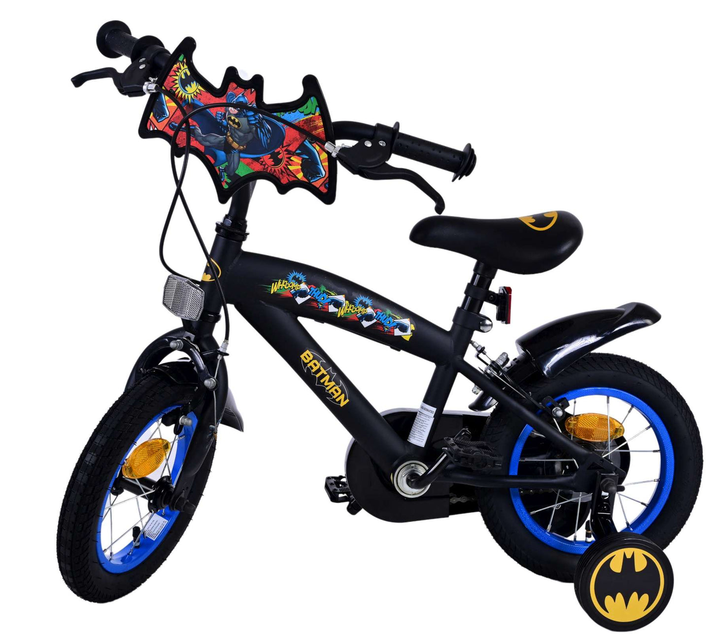 Batman Kinderfiets - Jongens - 12 inch - Zwart - Twee handremmen