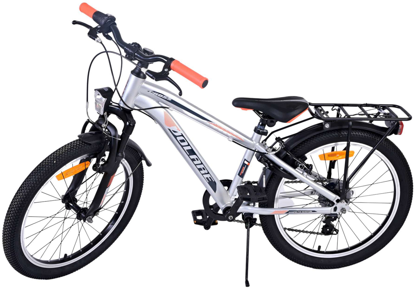 Volare Cross Kinderfiets - Jongens - 20 inch - Zilver - 6 versnellingen