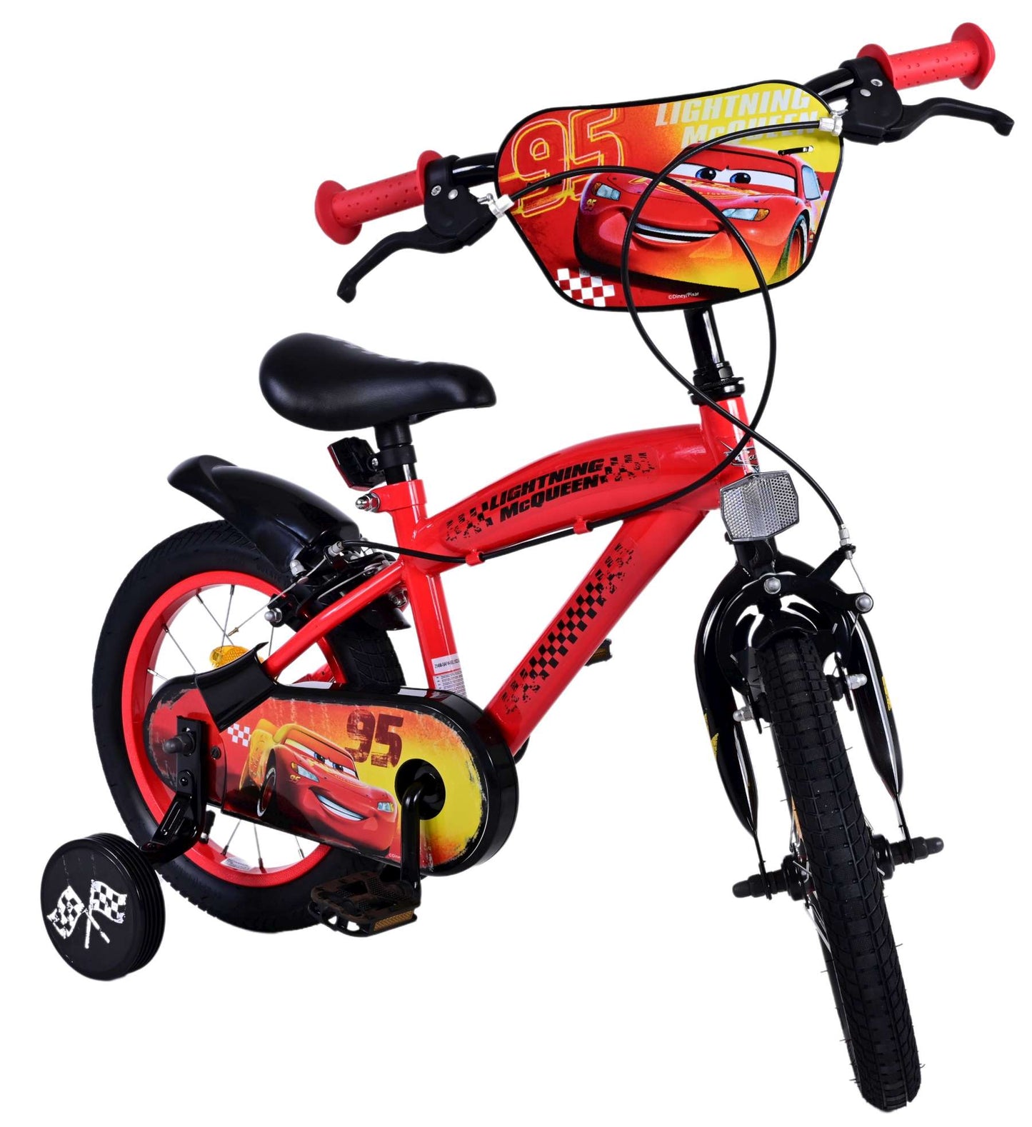 Disney Cars Kinderfiets - Jongens - 14 inch - Rood - Twee handremmen