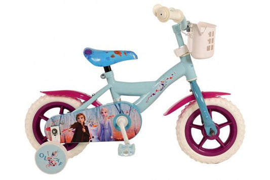 Disney Frozen 2 Kinderfiets - Meisjes - 10 inch - Blauw/Paars - Doortrapper