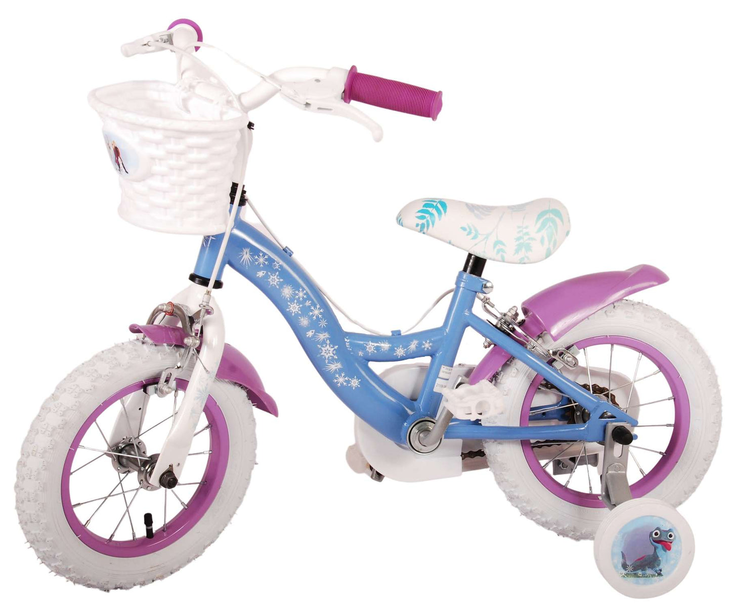 Disney Frozen 2 Kinderfiets - Meisjes - 12 inch - Blauw/Paars - Twee handremmen