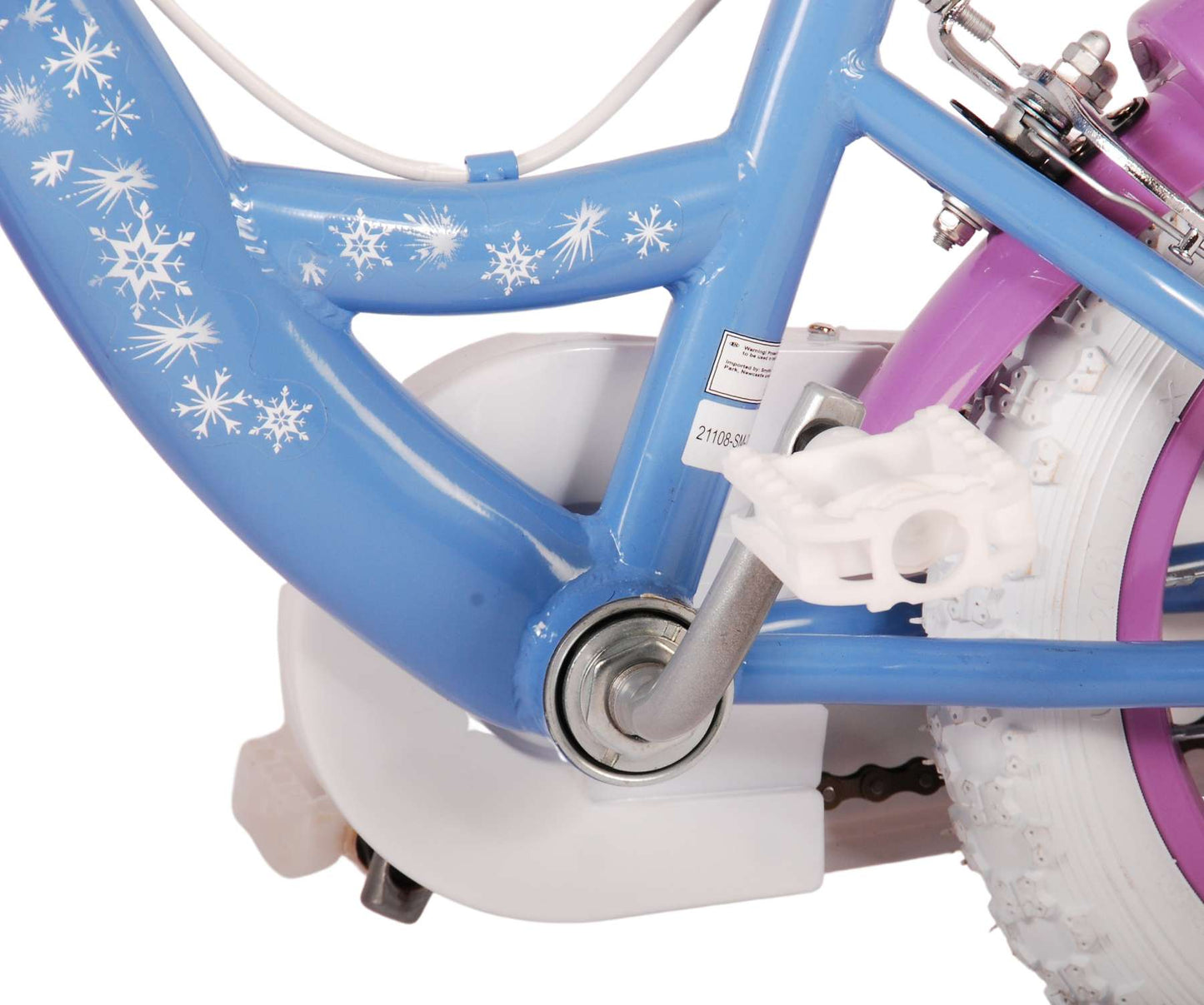 Disney Frozen 2 Kinderfiets - Meisjes - 12 inch - Blauw/Paars - Twee handremmen