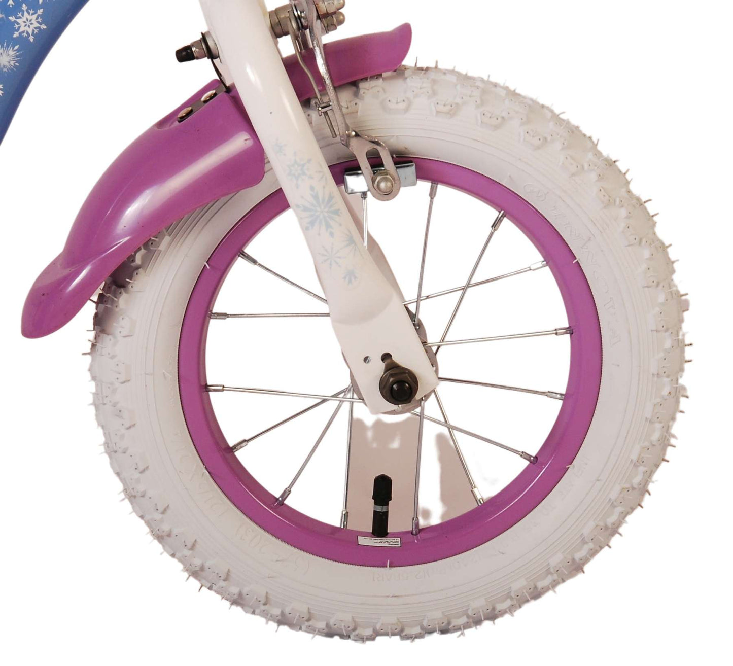 Disney Frozen 2 Kinderfiets - Meisjes - 12 inch - Blauw/Paars - Twee handremmen