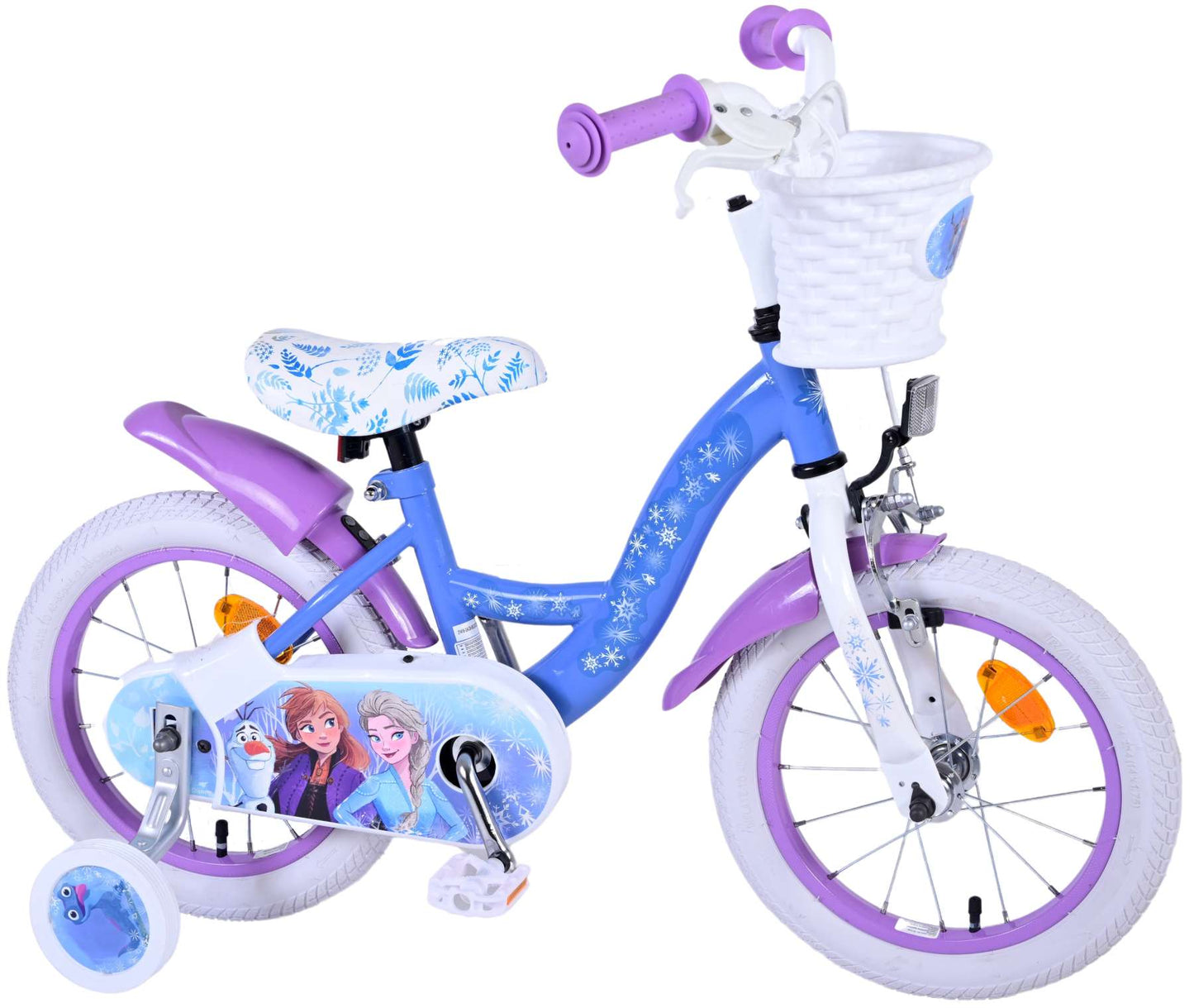 Disney Frozen 2 Kinderfiets - Meisjes - 14inch - Blauw/Paars