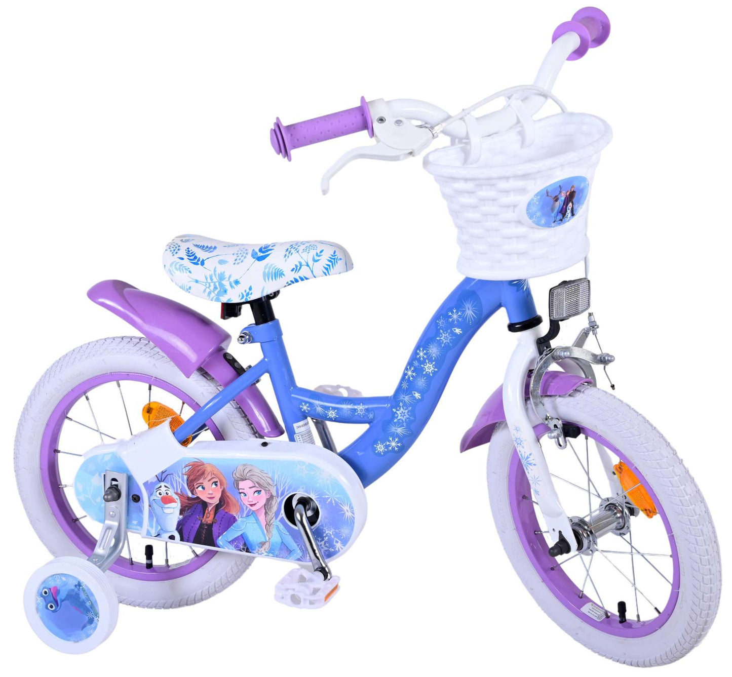 Disney Frozen 2 Kinderfiets - Meisjes - 14inch - Blauw/Paars