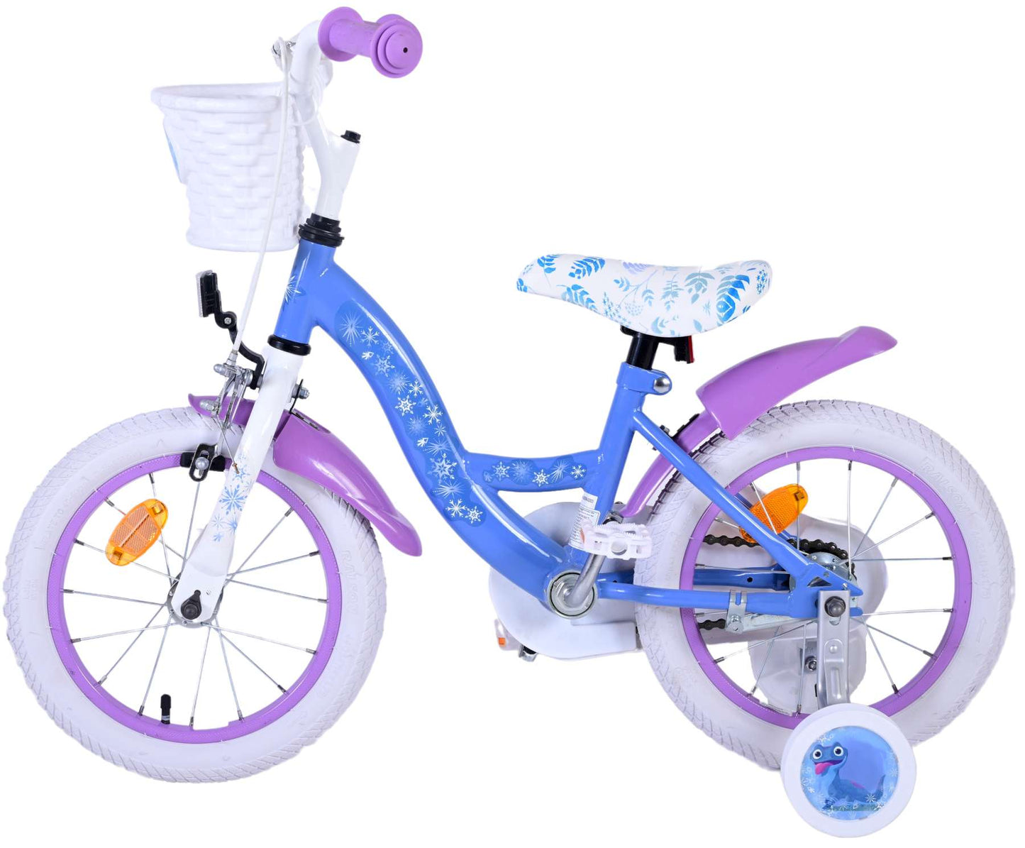 Disney Frozen 2 Kinderfiets - Meisjes - 14inch - Blauw/Paars