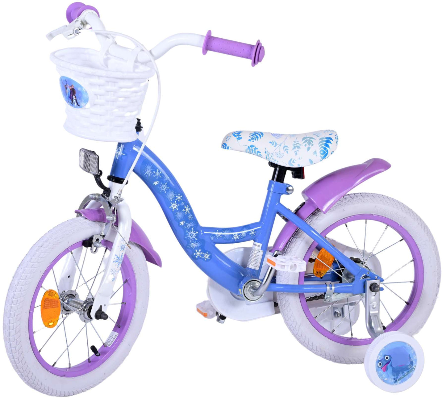 Disney Frozen 2 Kinderfiets - Meisjes - 14inch - Blauw/Paars