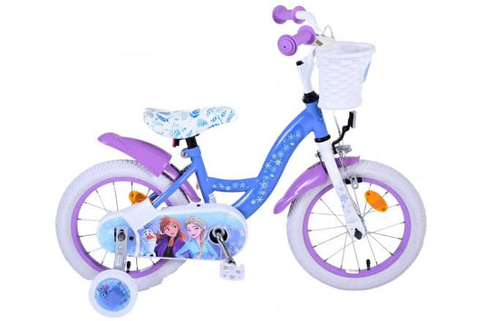 Disney Frozen 2 Kinderfiets - Meisjes - 14inch - Blauw/Paars