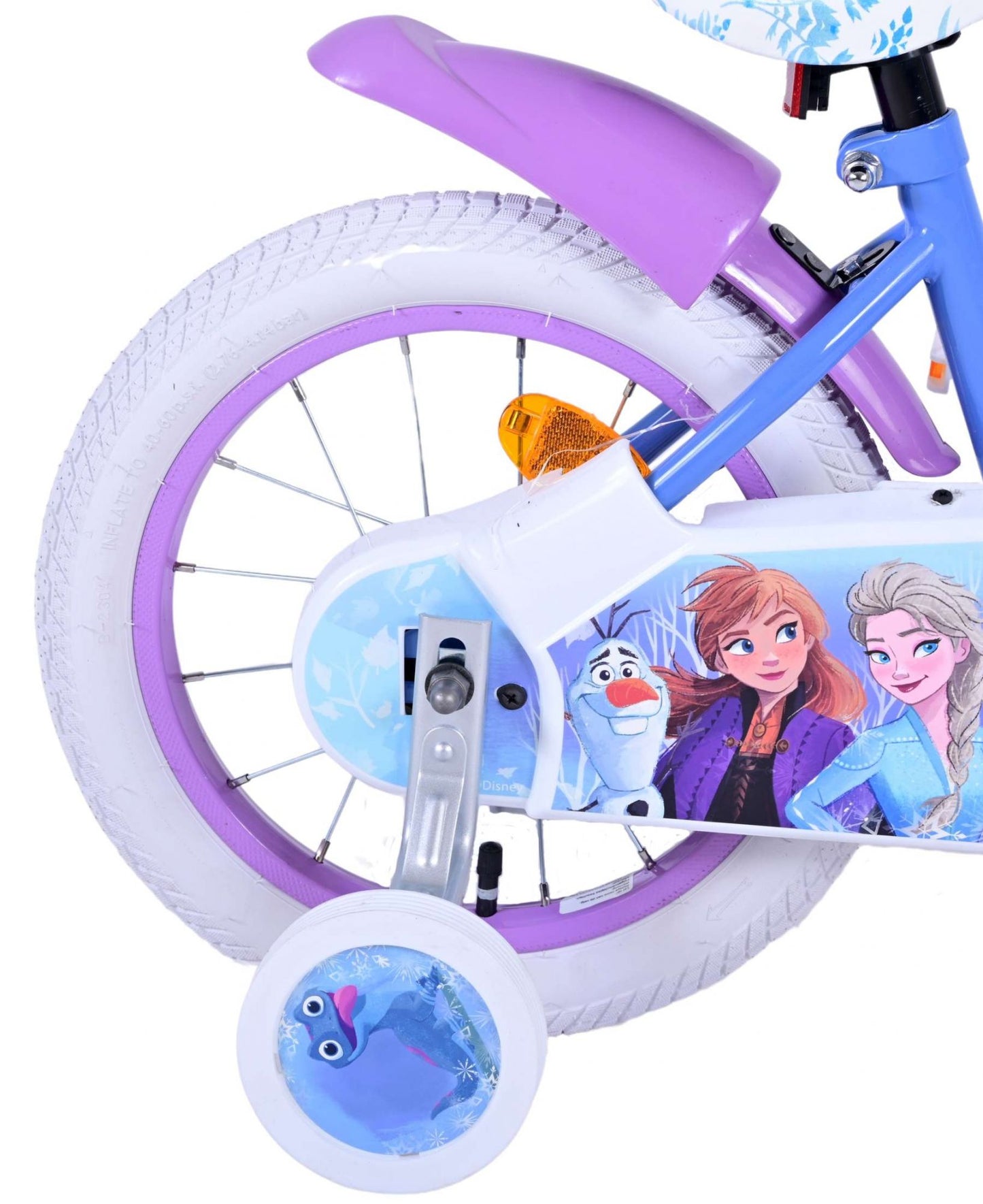 Disney Frozen 2 Kinderfiets - Meisjes - 14inch - Blauw/Paars