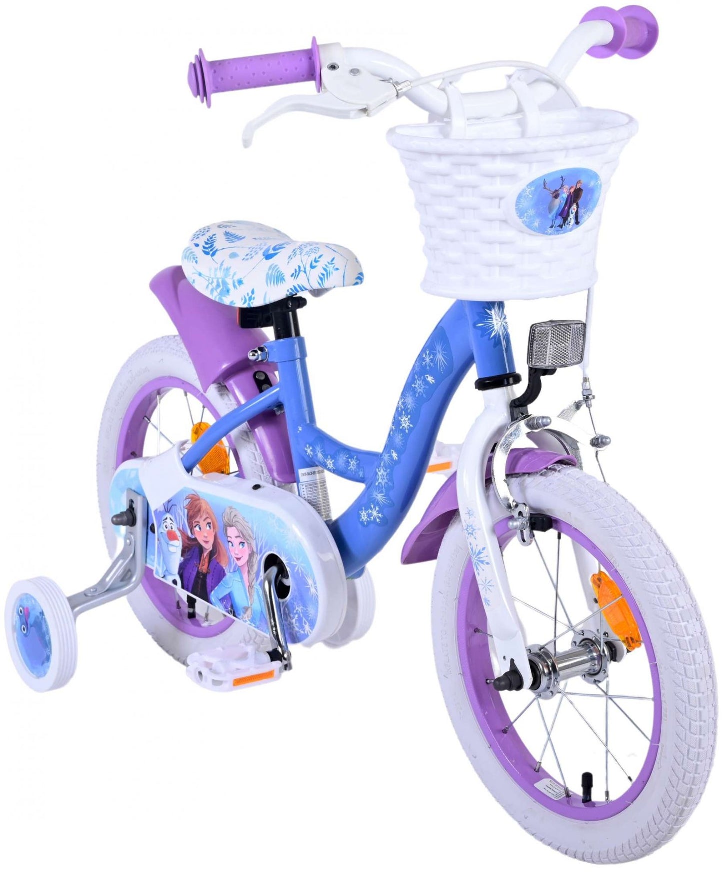 Disney Frozen 2 Kinderfiets - Meisjes - 14inch - Blauw/Paars