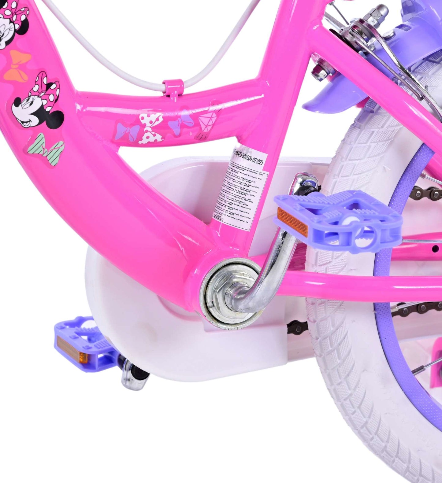 Disney Minnie Kinderfiets - Meisjes - 14 inch - Roze - Twee handremmen