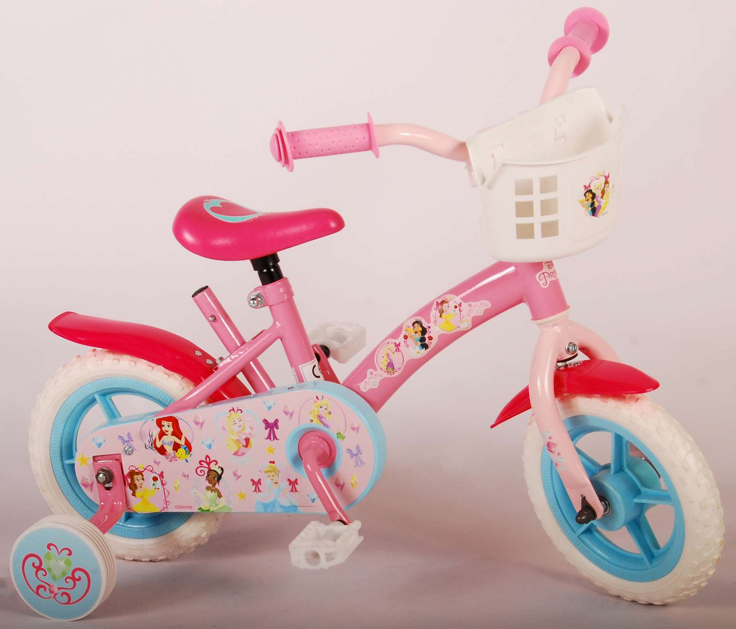 Disney Princess Kinderfiets - Meisjes - 10 inch - Roze - Doortrapper