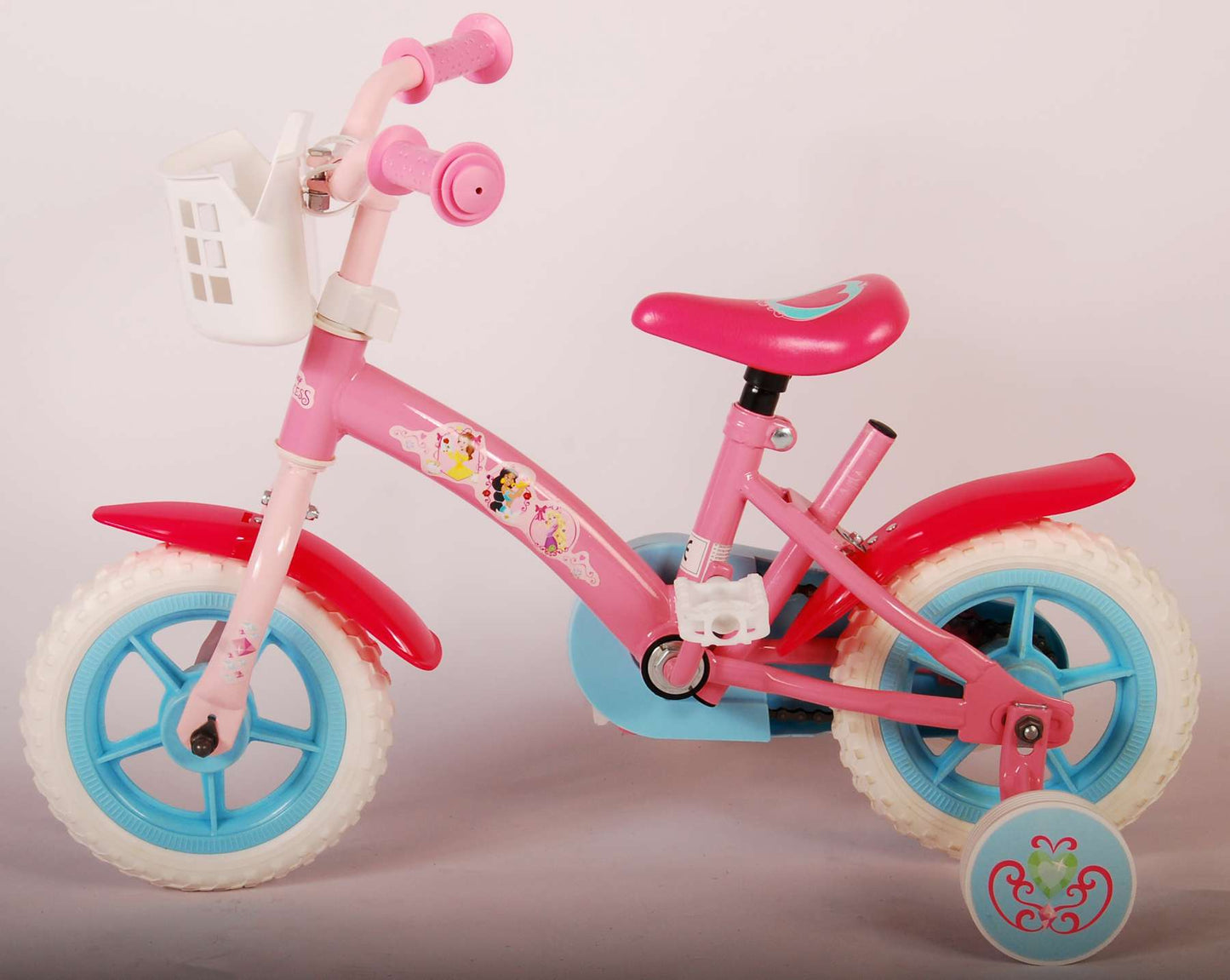 Disney Princess Kinderfiets - Meisjes - 10 inch - Roze - Doortrapper