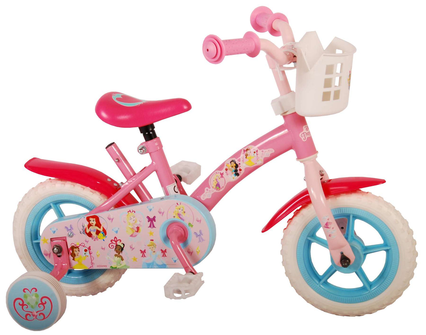 Disney Princess Kinderfiets - Meisjes - 10 inch - Roze - Doortrapper