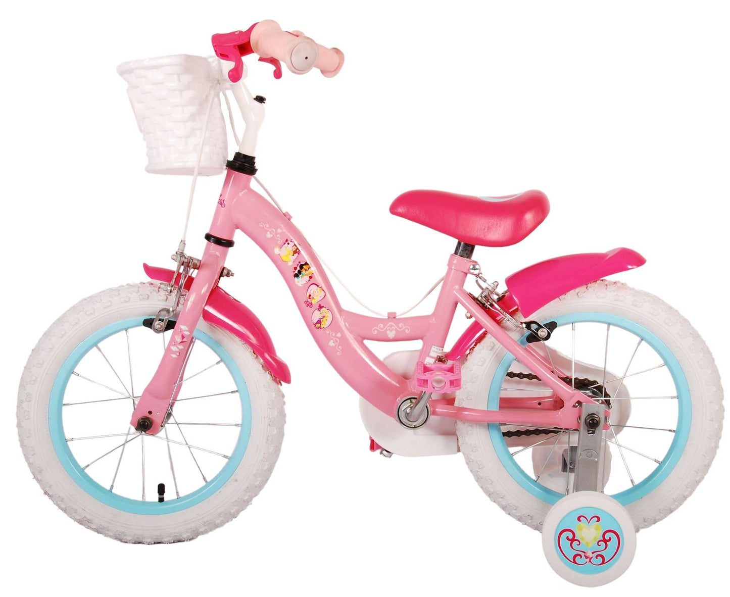 Disney Princess Kinderfiets - Meisjes - 14 inch - Roze - Twee handremmen