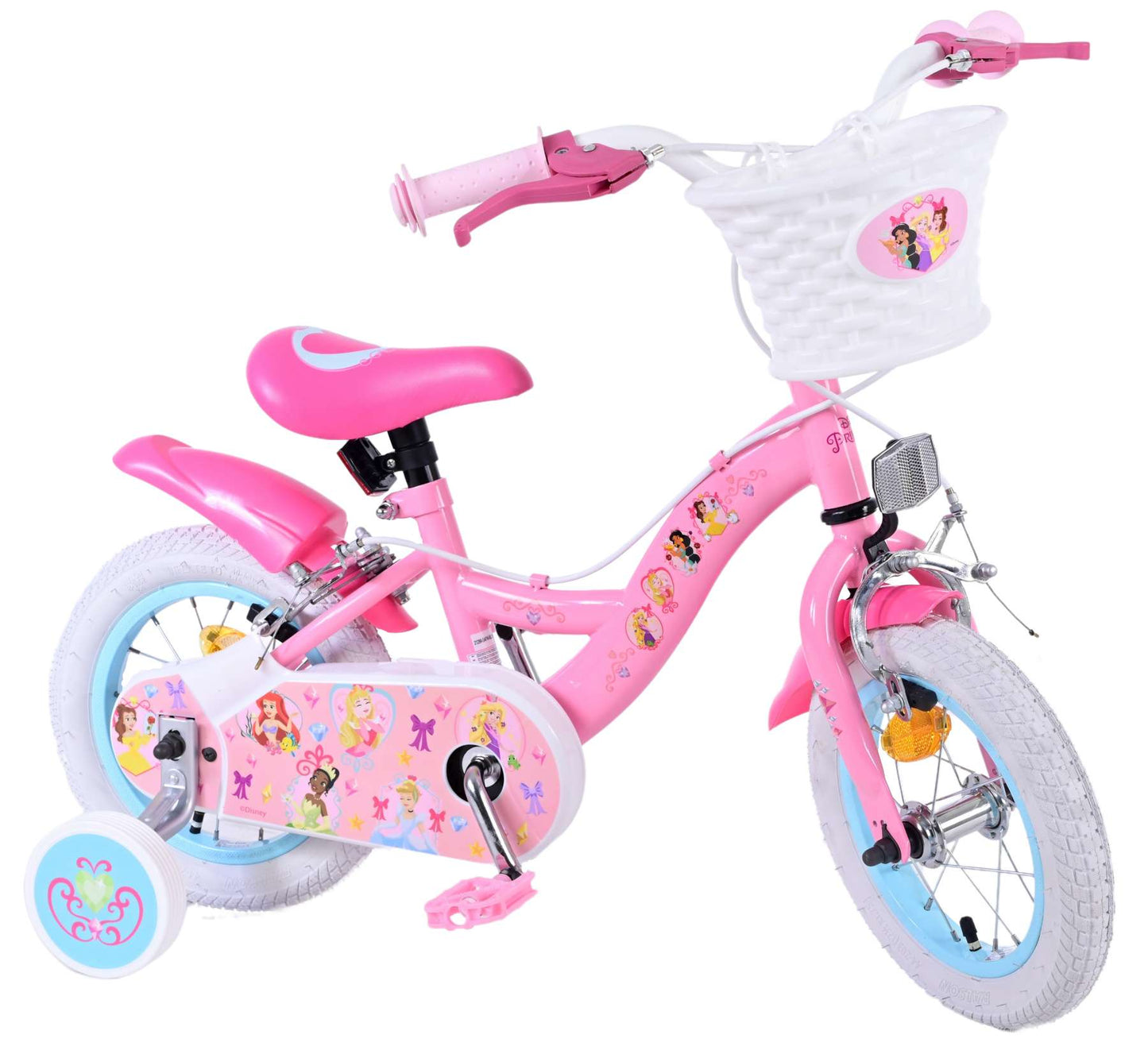 Disney Princess Kinderfiets - Meisjes - 12 inch - Roze - Twee Handremmen