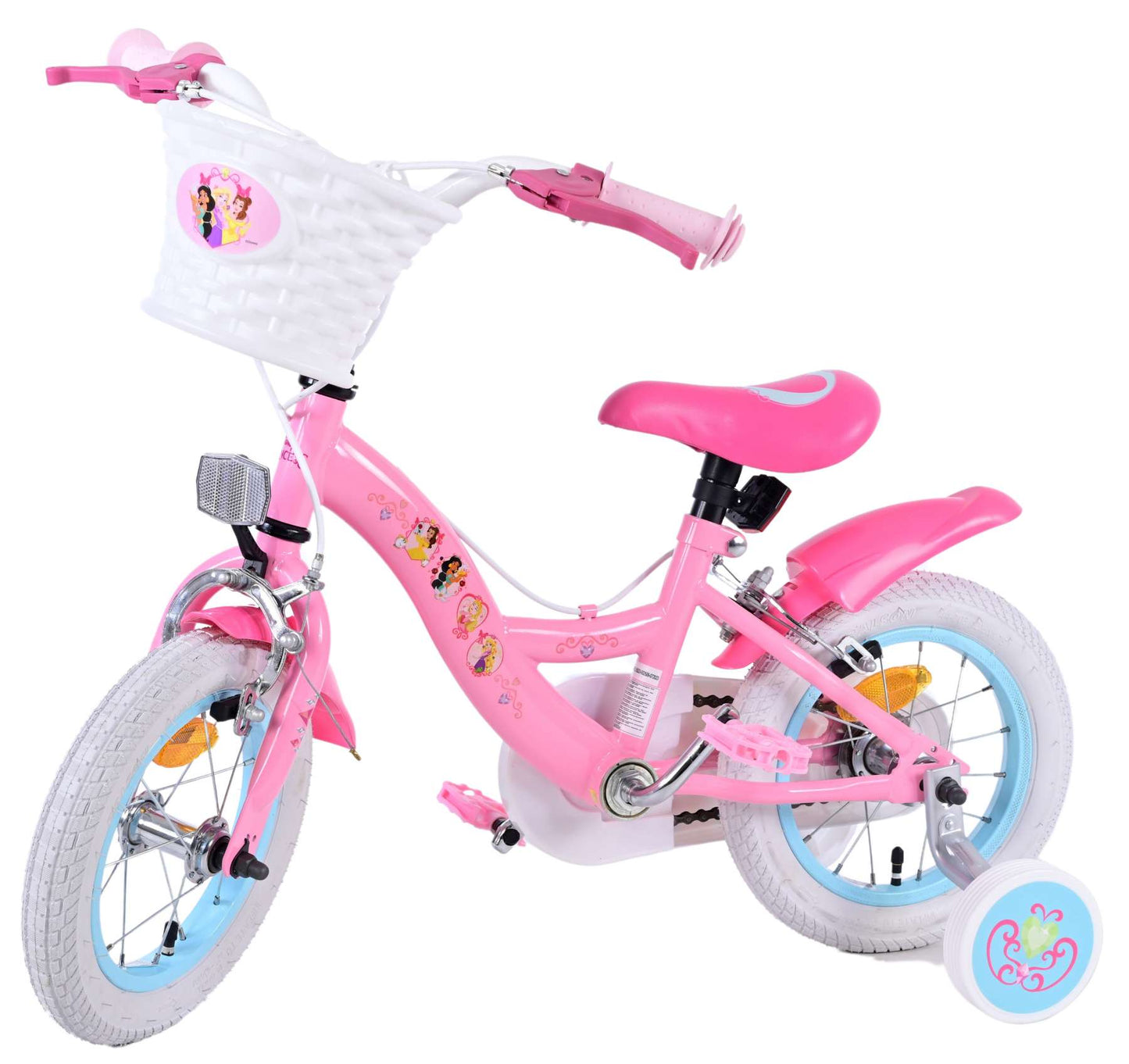 Disney Princess Kinderfiets - Meisjes - 12 inch - Roze - Twee Handremmen