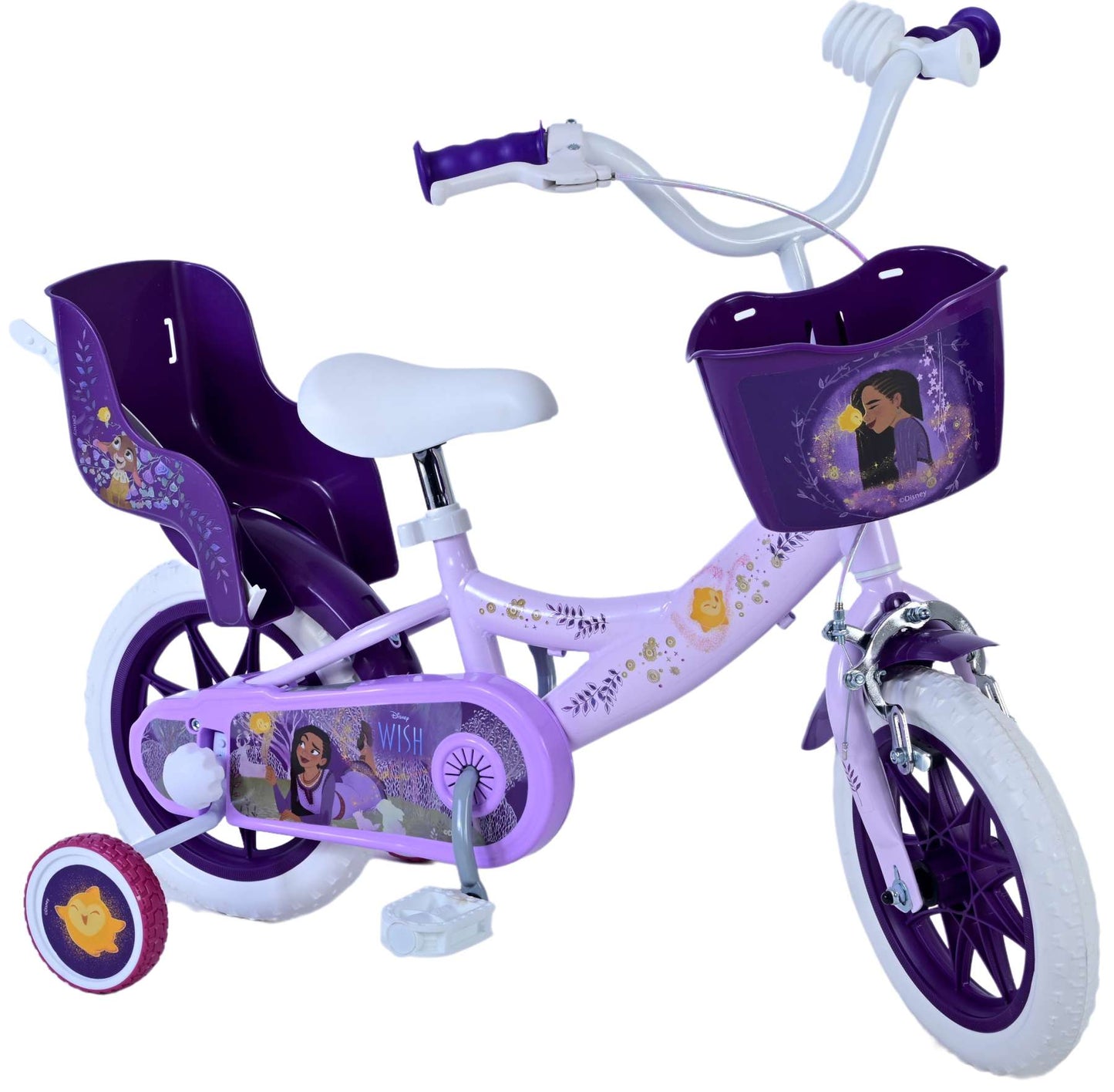 Disney Wish Kinderfiets - Meisjes - 12 inch - Paars