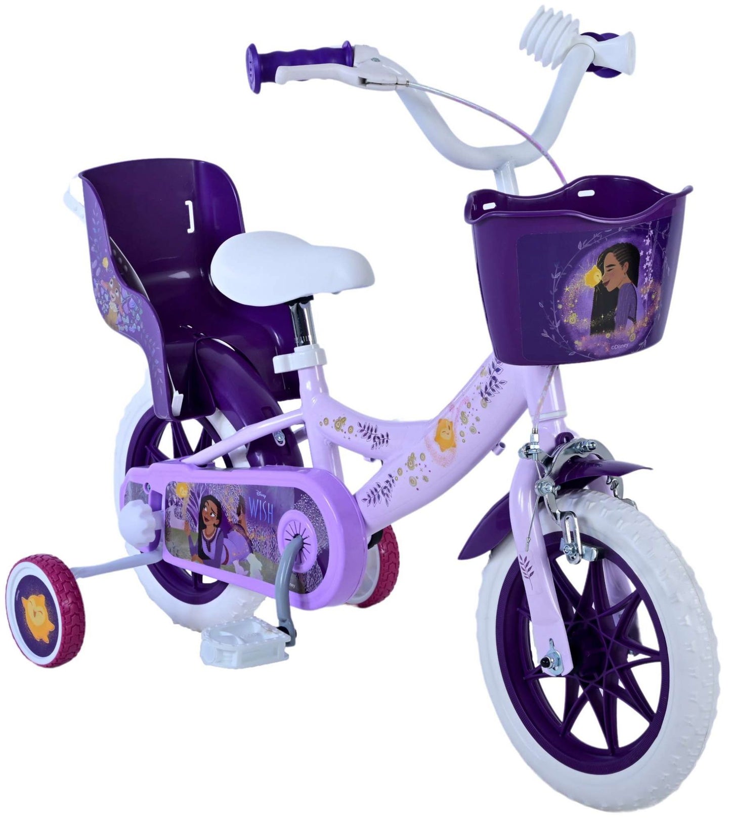 Disney Wish Kinderfiets - Meisjes - 12 inch - Paars