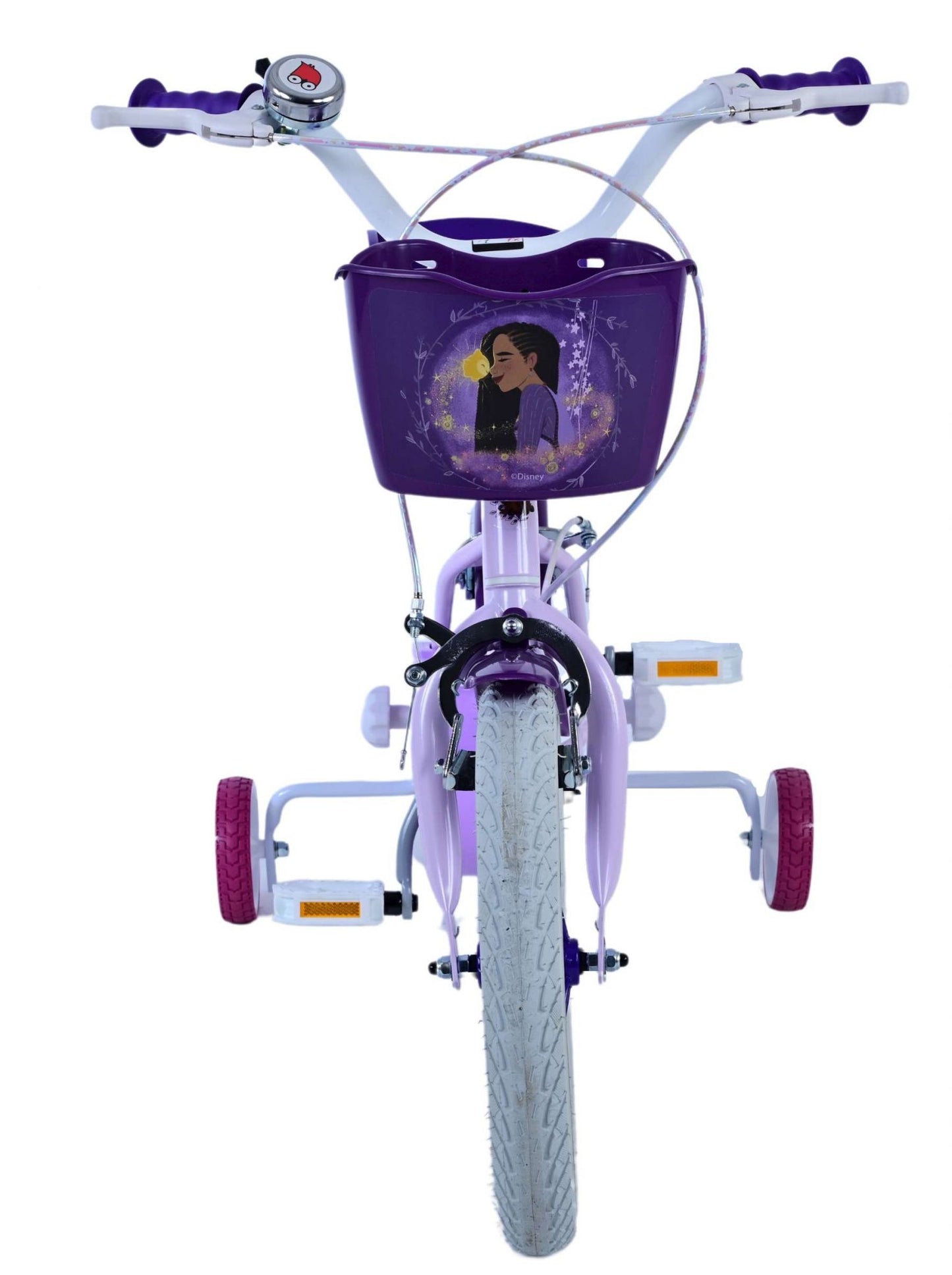 Disney Wish Kinderfiets - Meisjes - 14 inch - Paars - Twee handremmen