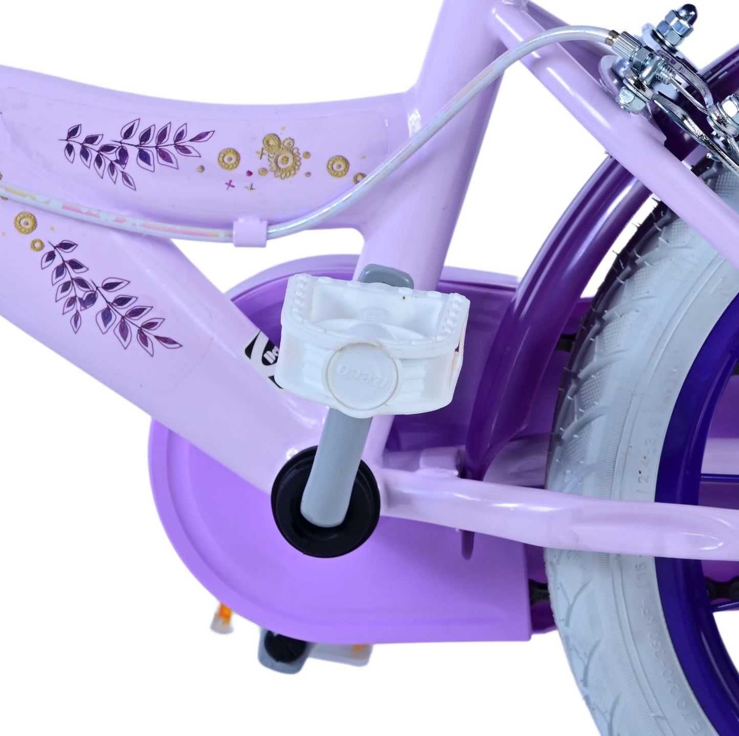 Disney Wish Kinderfiets - Meisjes - 14 inch - Paars - Twee handremmen