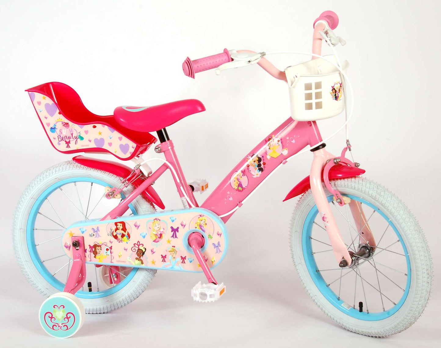 Disney Princess Kinderfiets - Meisjes - 16 inch - Roze - Twee Handremmen