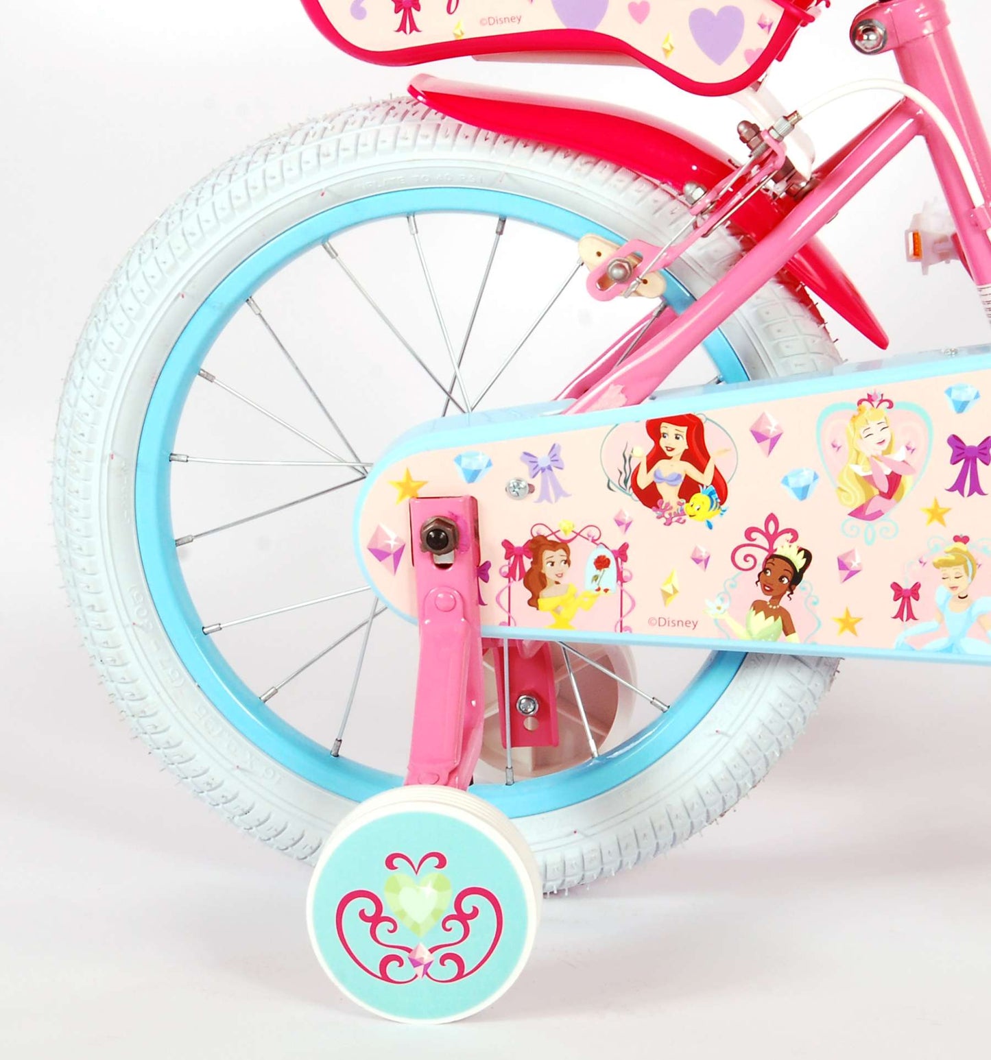 Disney Princess Kinderfiets - Meisjes - 16 inch - Roze - Twee Handremmen