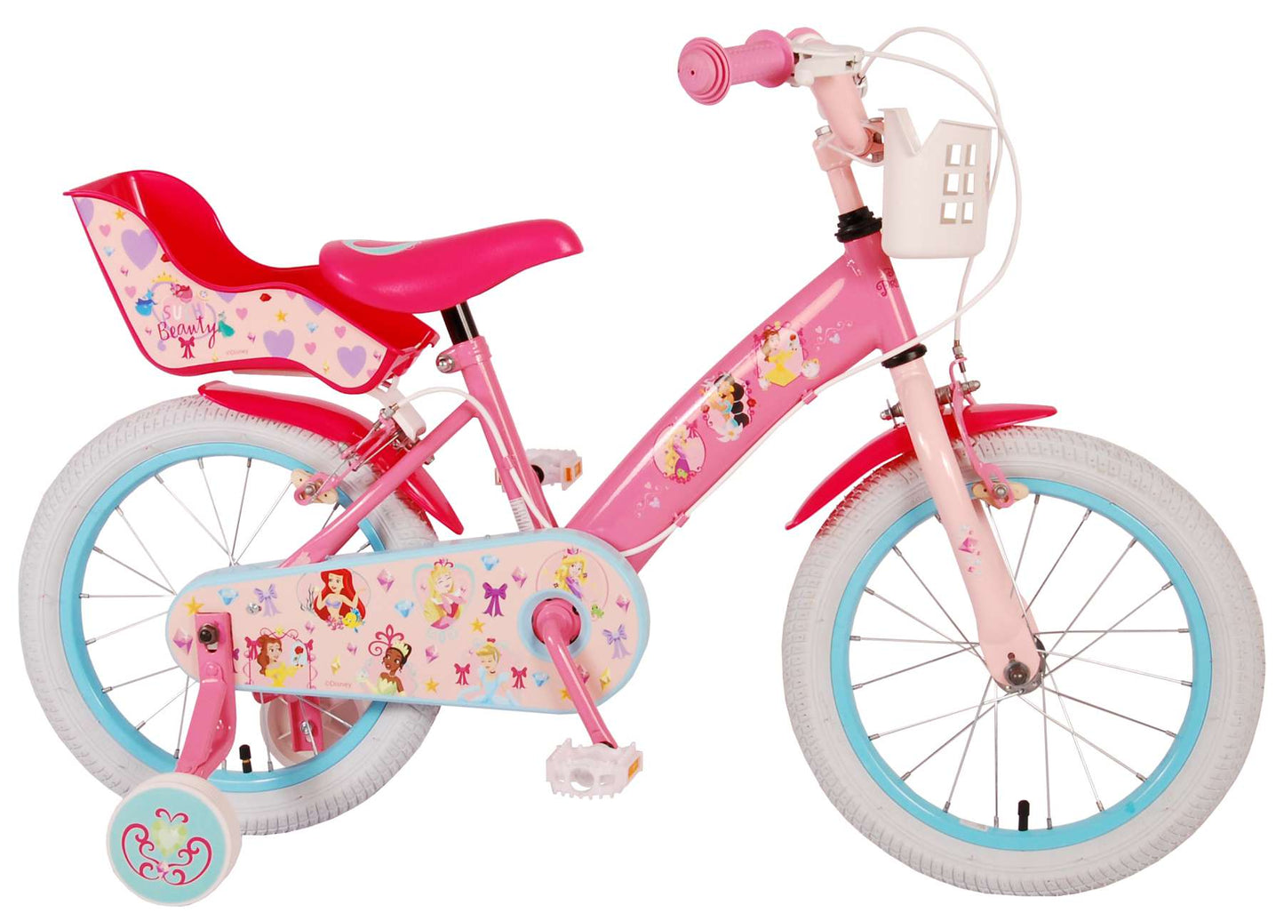 Disney Princess Kinderfiets - Meisjes - 16 inch - Roze - Twee Handremmen