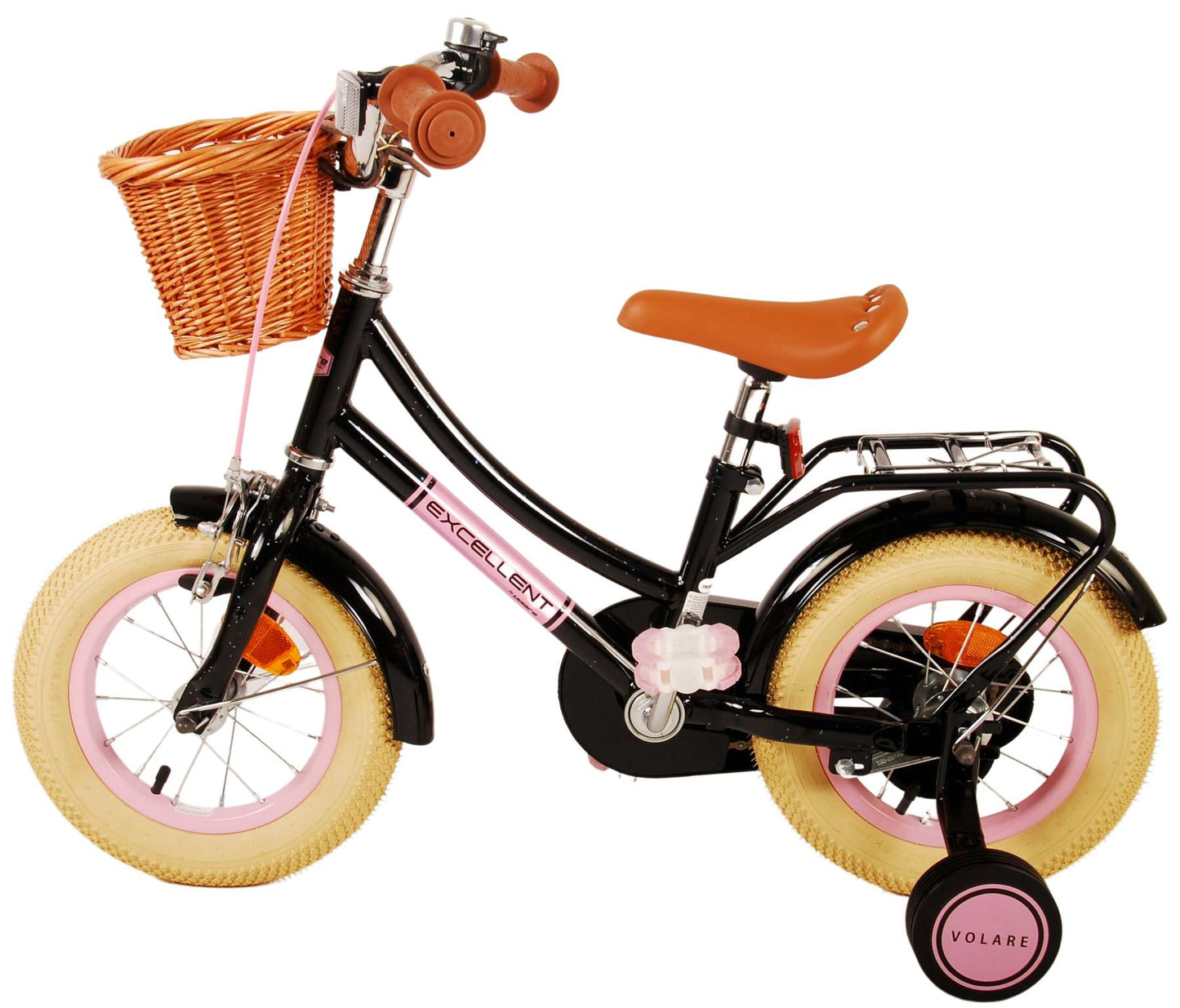 Volare Excellent Kinderfiets - Meisjes - 12 inch - Zwart