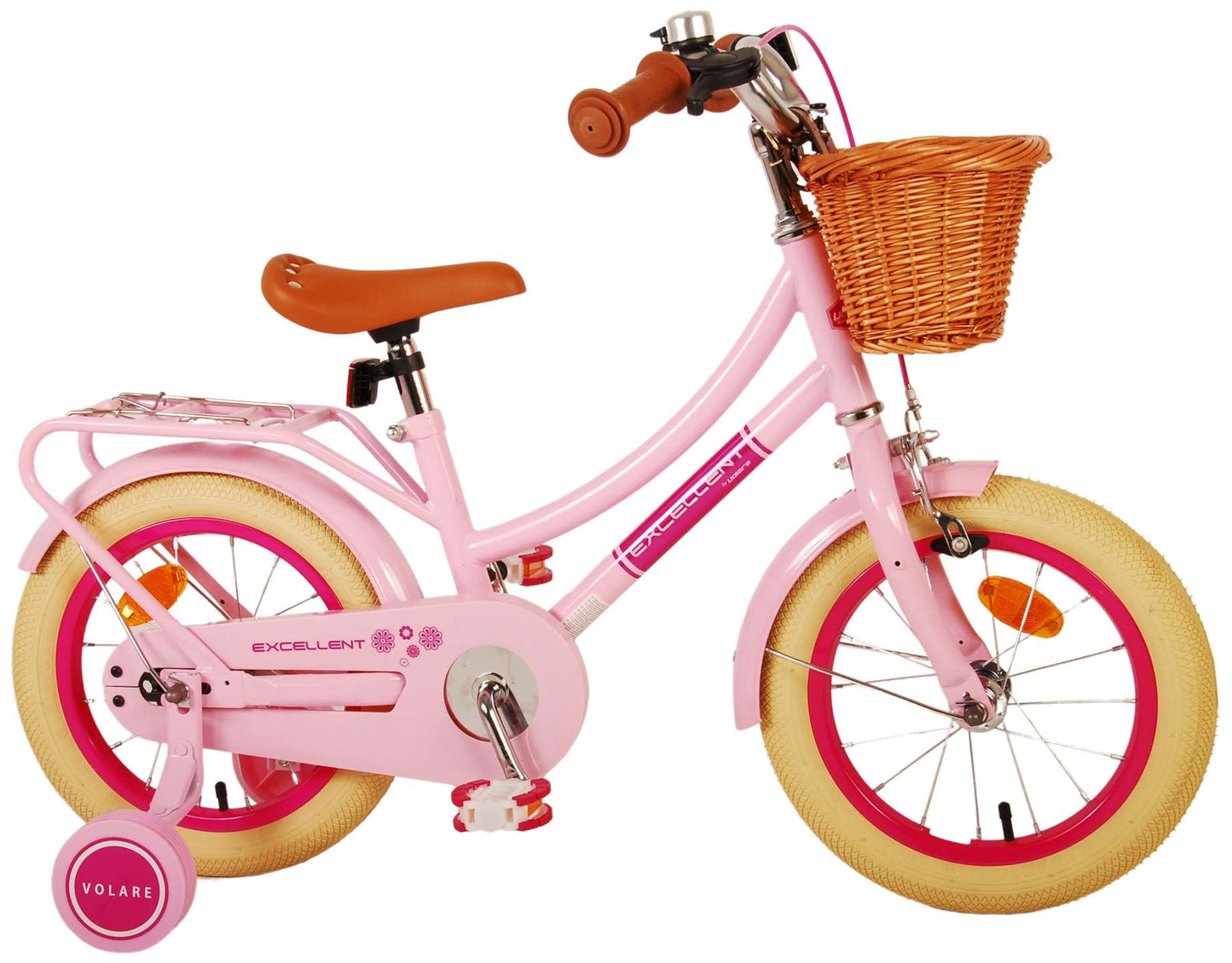 Volare Excellent Kinderfiets - Meisjes - 14 inch - Roze