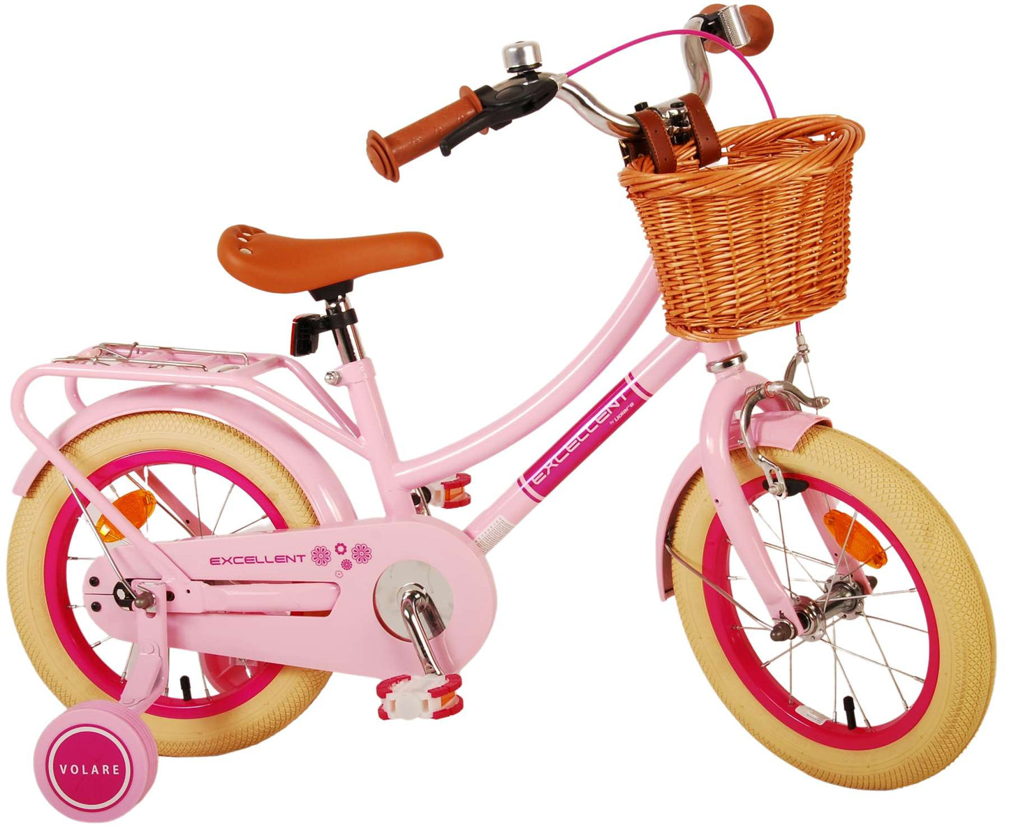 Volare Excellent Kinderfiets - Meisjes - 14 inch - Roze