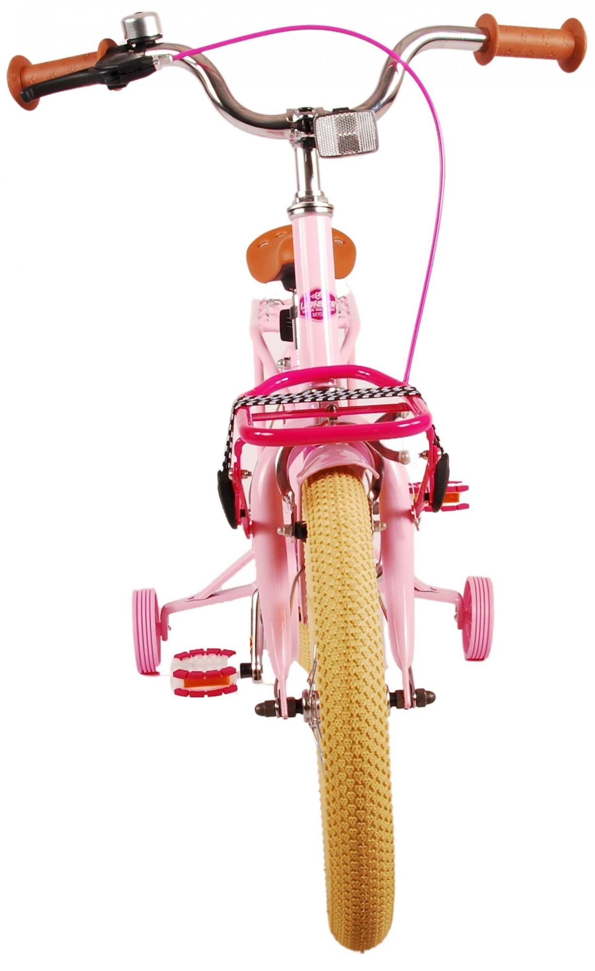 Volare Excellent Kinderfiets - Meisjes - 16 inch - Roze - 95% afgemonteerd