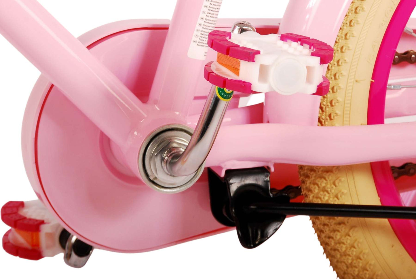 Volare Excellent Kinderfiets - Meisjes - 16 inch - Roze - 95% afgemonteerd