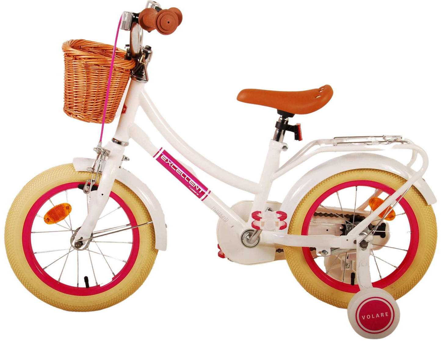 Volare Excellent Kinderfiets - Meisjes - 14 inch - Wit