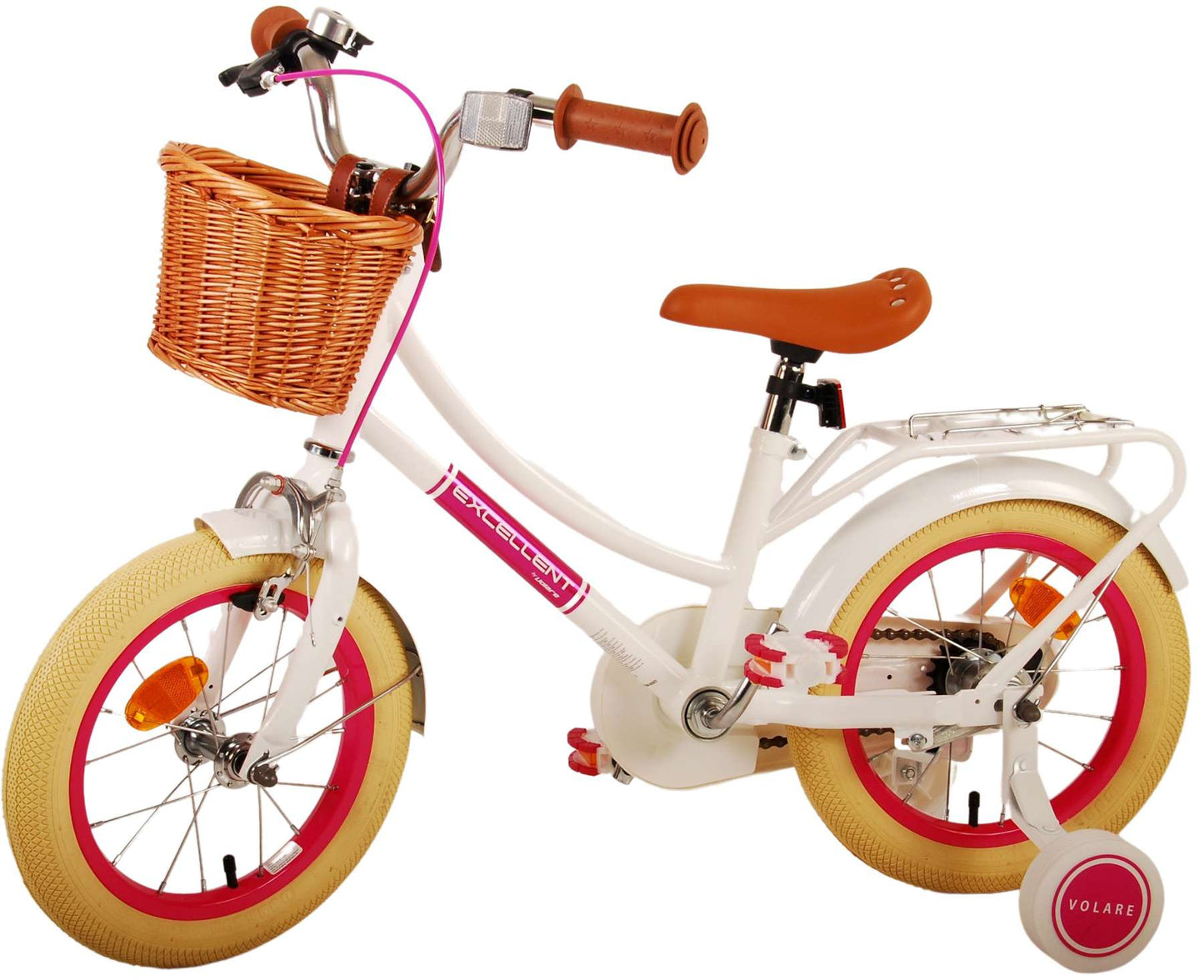 Volare Excellent Kinderfiets - Meisjes - 14 inch - Wit