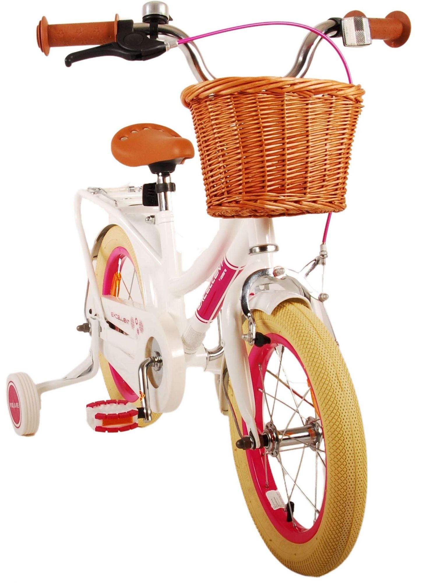 Volare Excellent Kinderfiets - Meisjes - 14 inch - Wit