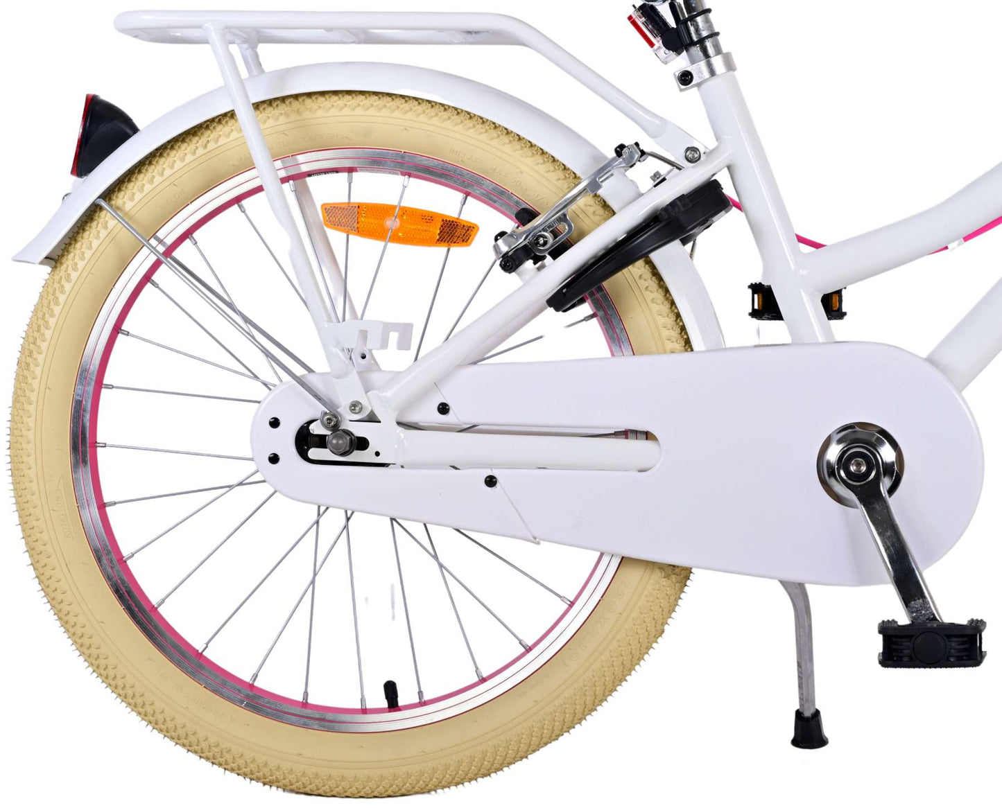 Volare Excellent Kinderfiets - Meisjes - 20 inch - Wit - Twee handremmen