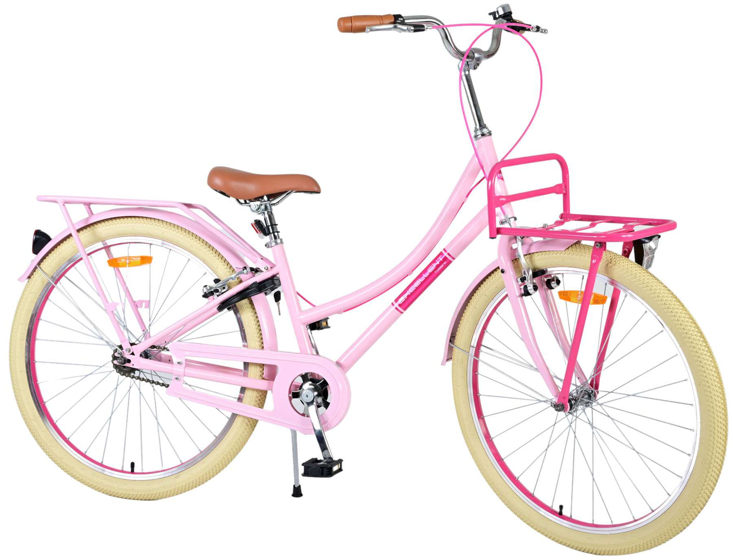 Volare Excellent Kinderfiets - Meisjes - 26 inch - Roze - Twee handremmen