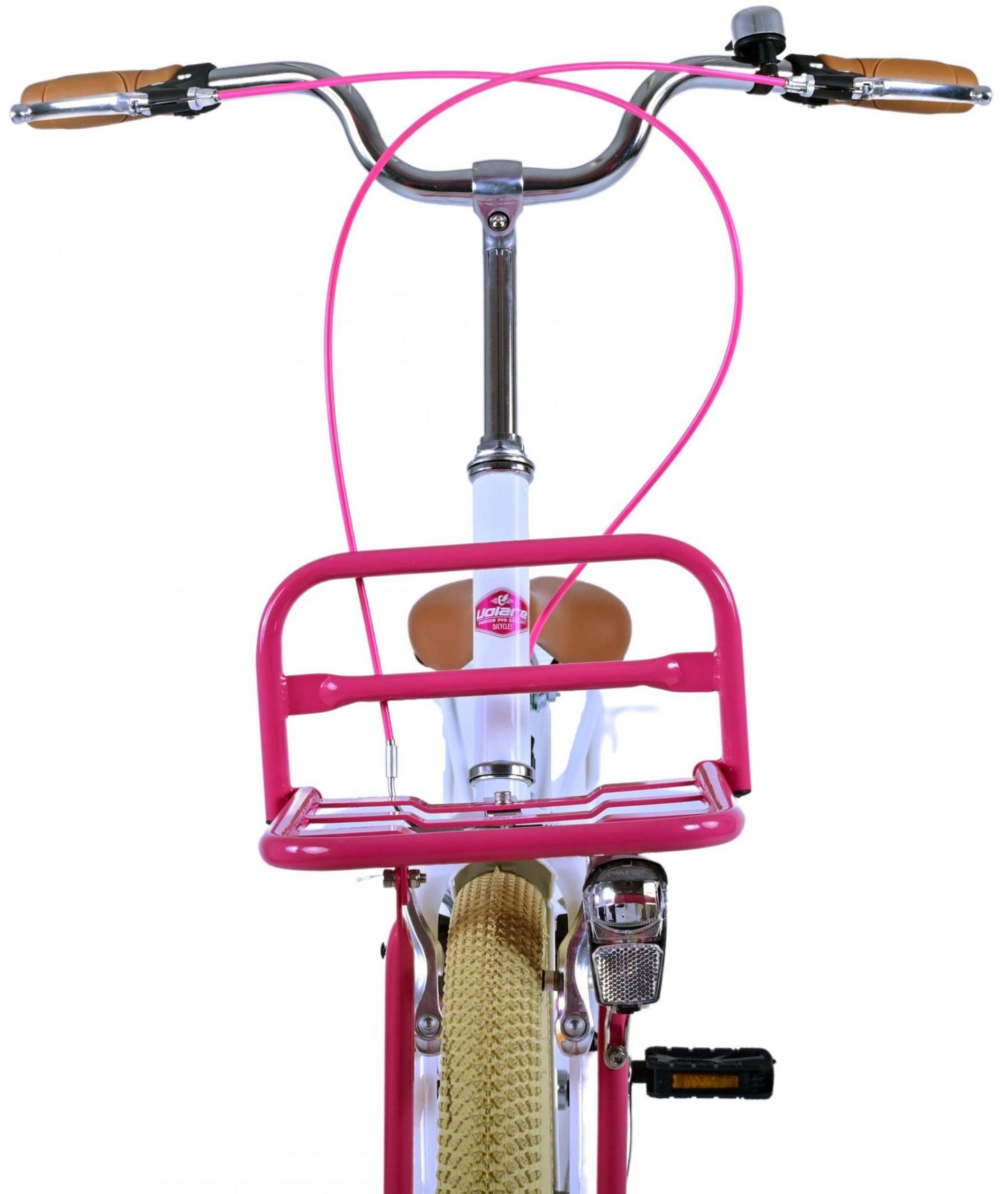 Volare Excellent Kinderfiets - Meisjes - 26 inch - Wit - Twee handremmen