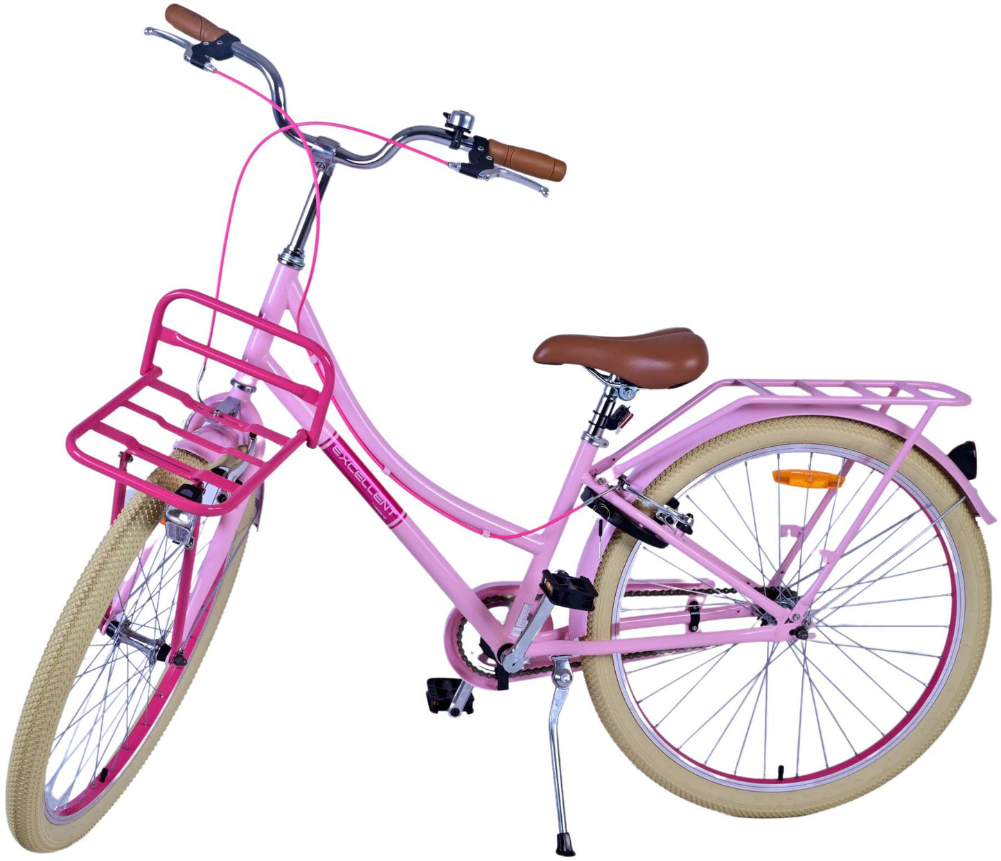 Volare Excellent Kinderfiets - Meisjes - 26 inch - Roze - Twee handremmen