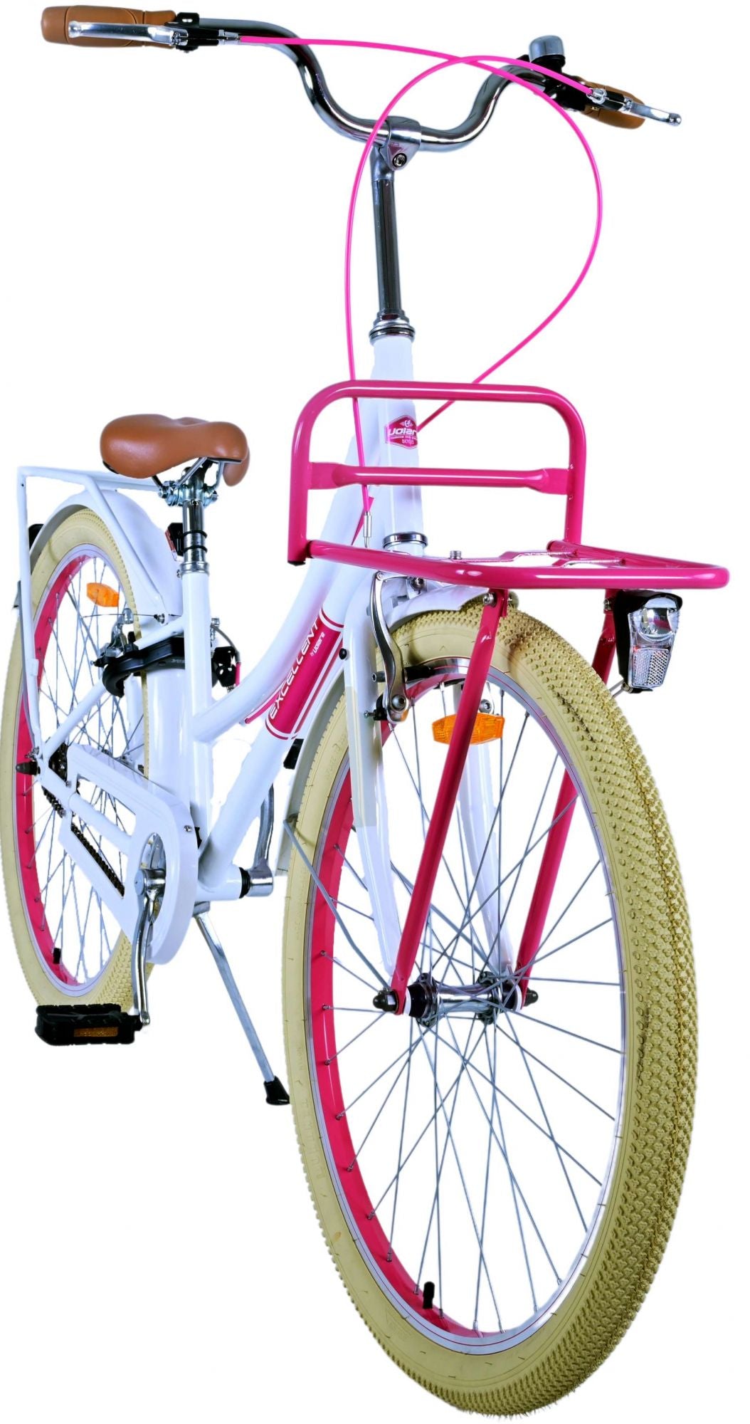 Volare Excellent Kinderfiets - Meisjes - 26 inch - Wit - Twee handremmen