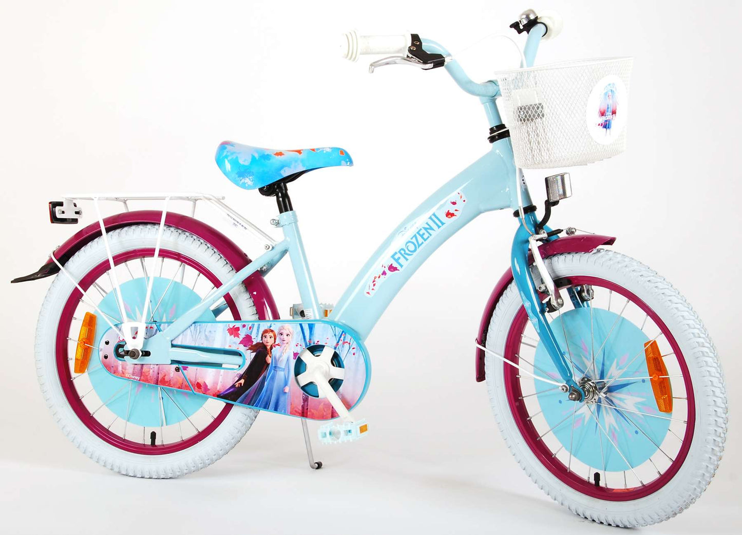 Disney Frozen 2 Kinderfiets - Meisjes - 18 inch - Blauw/Paars