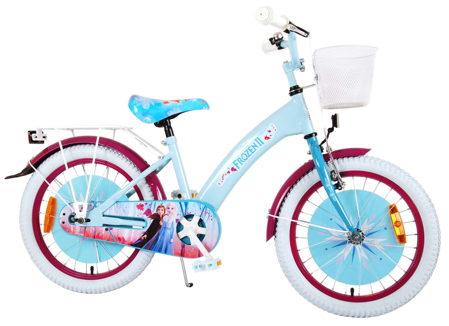 Disney Frozen 2 Kinderfiets - Meisjes - 18 inch - Blauw/Paars