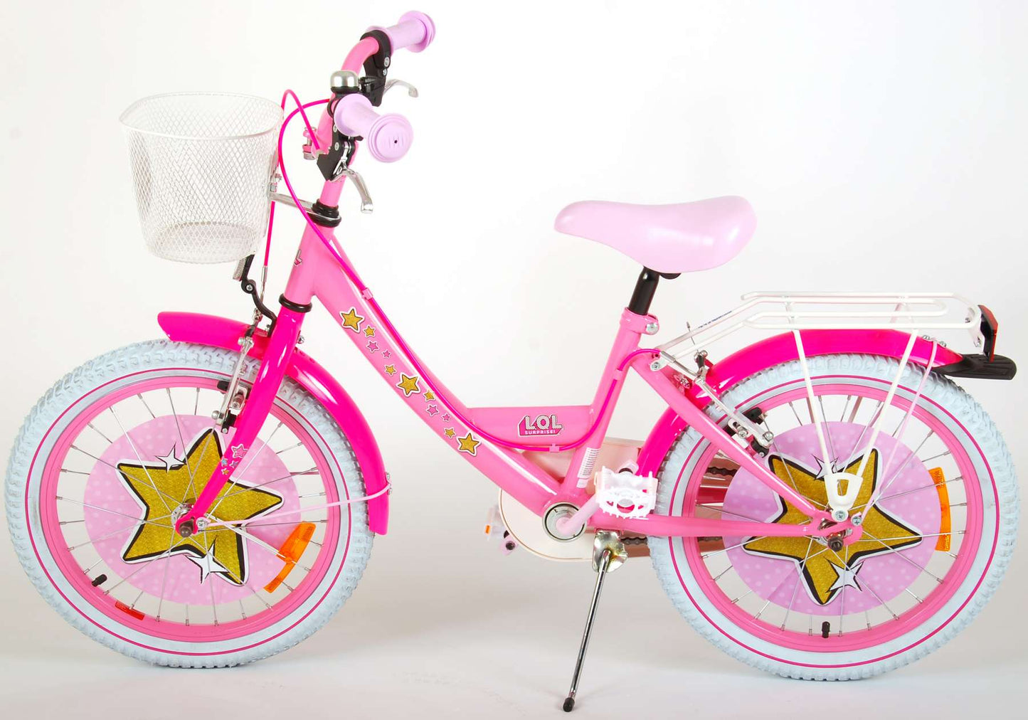 LOL Surprise Kinderfiets - Meisjes - 18 inch - Roze - twee handremmen