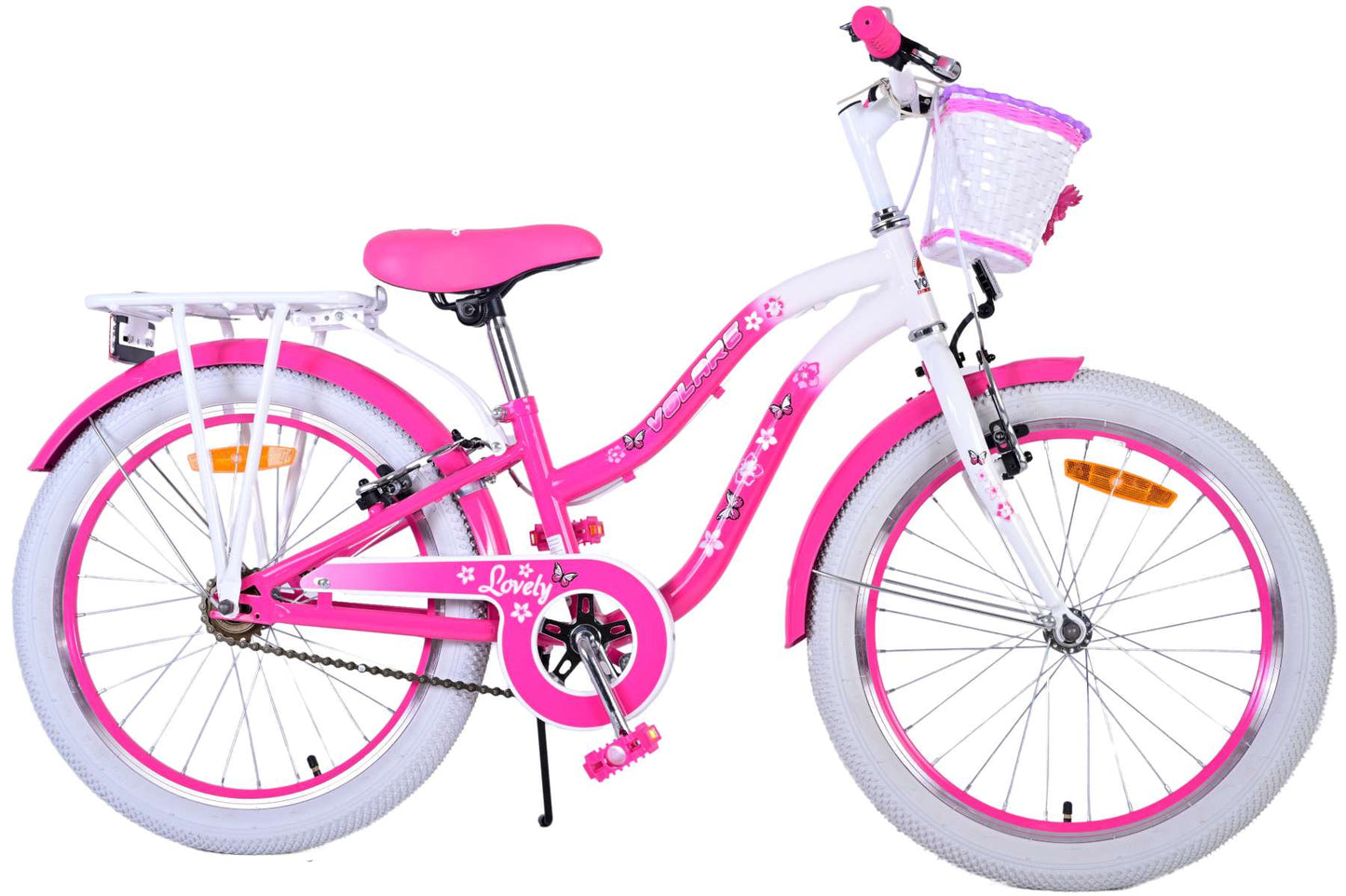 Volare Lovely Kinderfiets - Meisjes - 20 inch - Roze - Twee handremmen