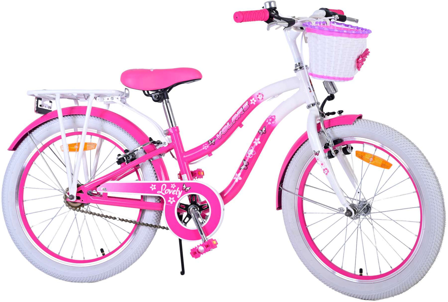 Volare Lovely Kinderfiets - Meisjes - 20 inch - Roze - Twee handremmen