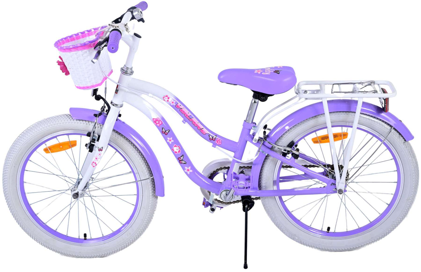 Volare Lovely Kinderfiets - Meisjes - 20 inch - Paars - Twee handremmen