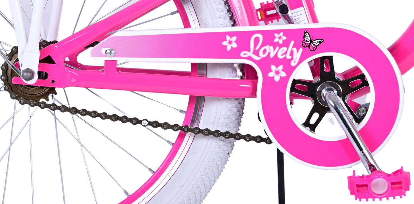 Volare Lovely Kinderfiets - Meisjes - 20 inch - Roze - Twee handremmen